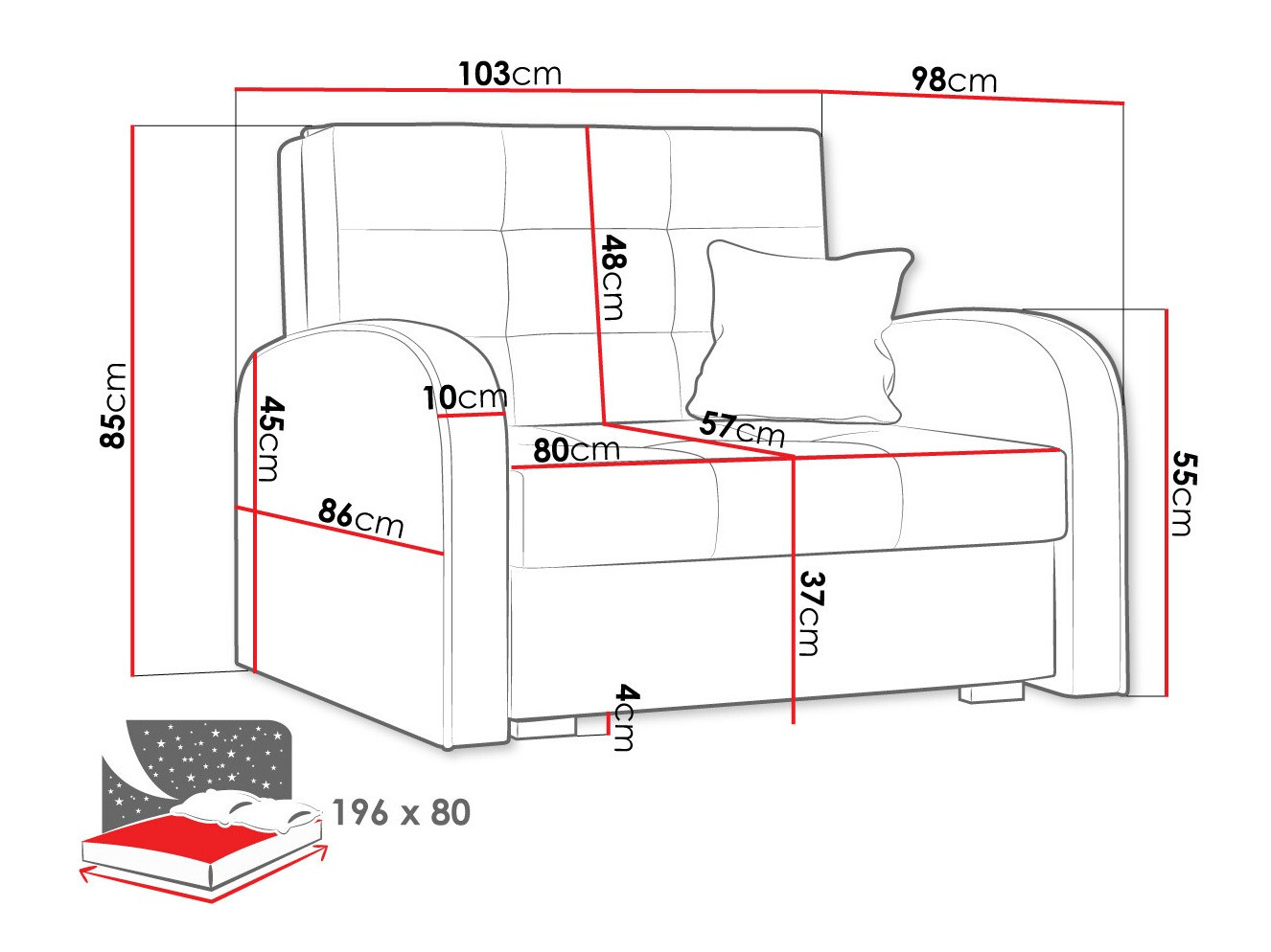 Armchair Silona I (Aragon 03)