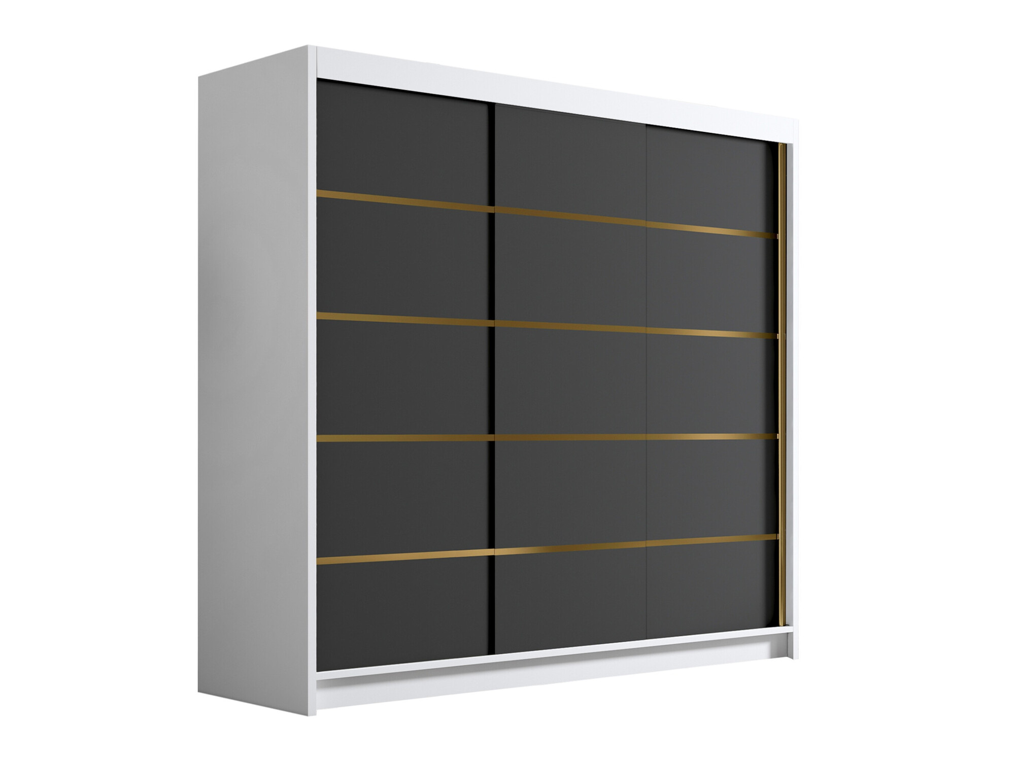 Wardrobe Closico Plenor VI (White + Black)