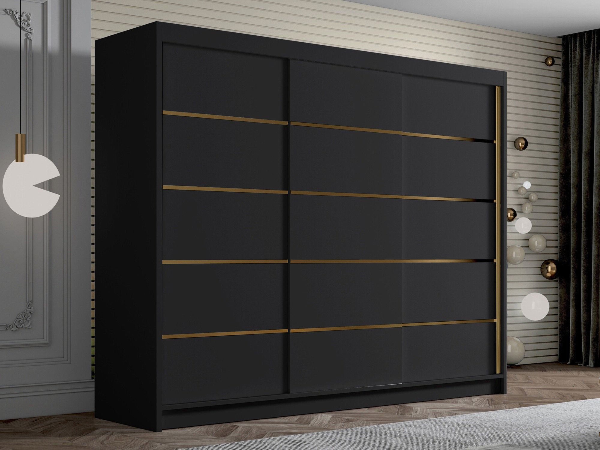 Wardrobe Closico Veltron II (Black)