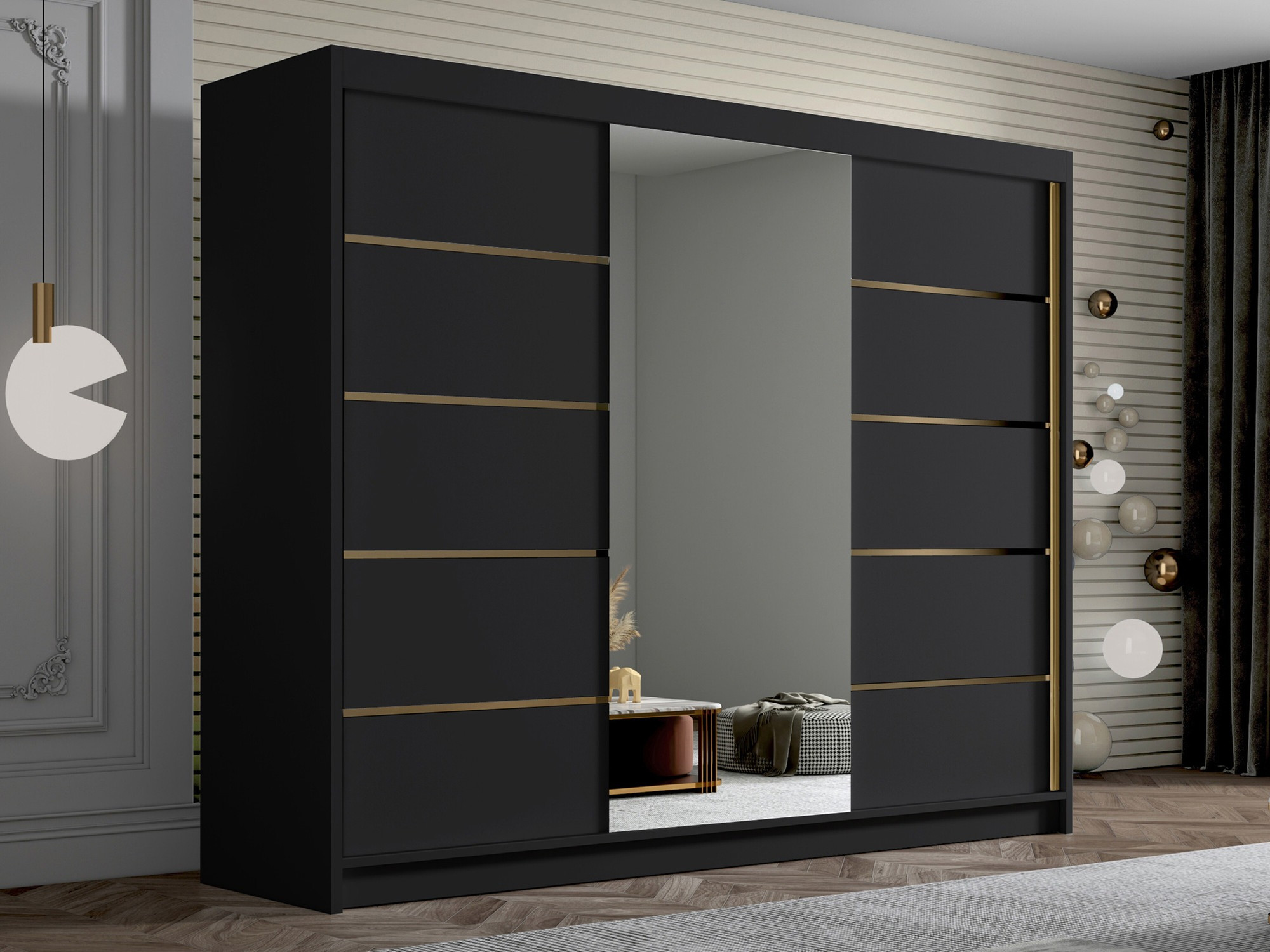 Wardrobe Closico Veltron II (Black)