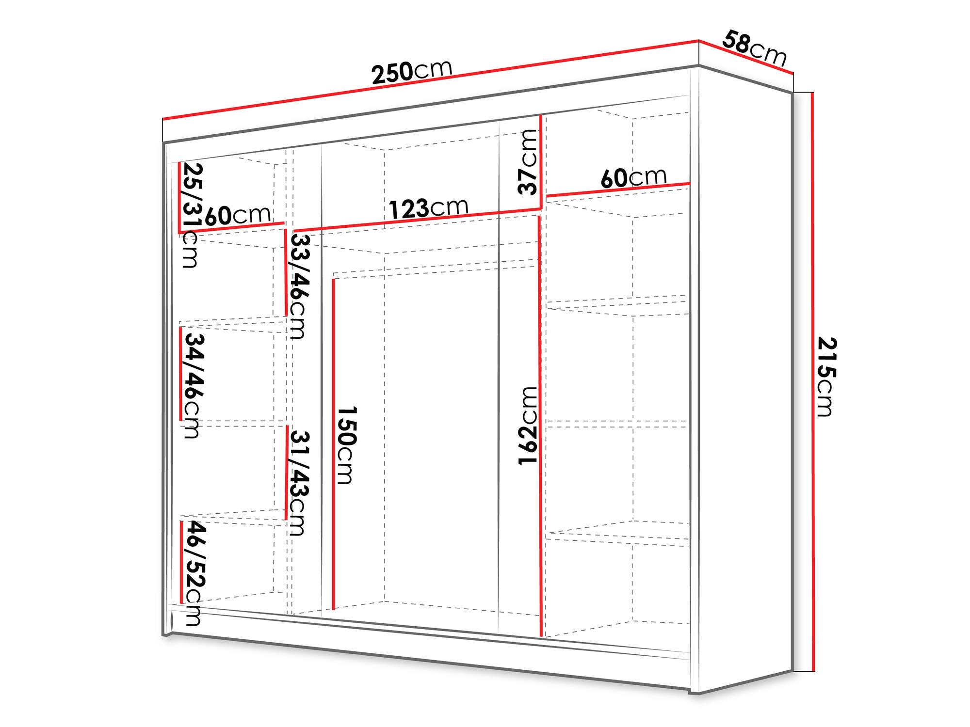 Wardrobe Closico Veltron II (Cashmere)