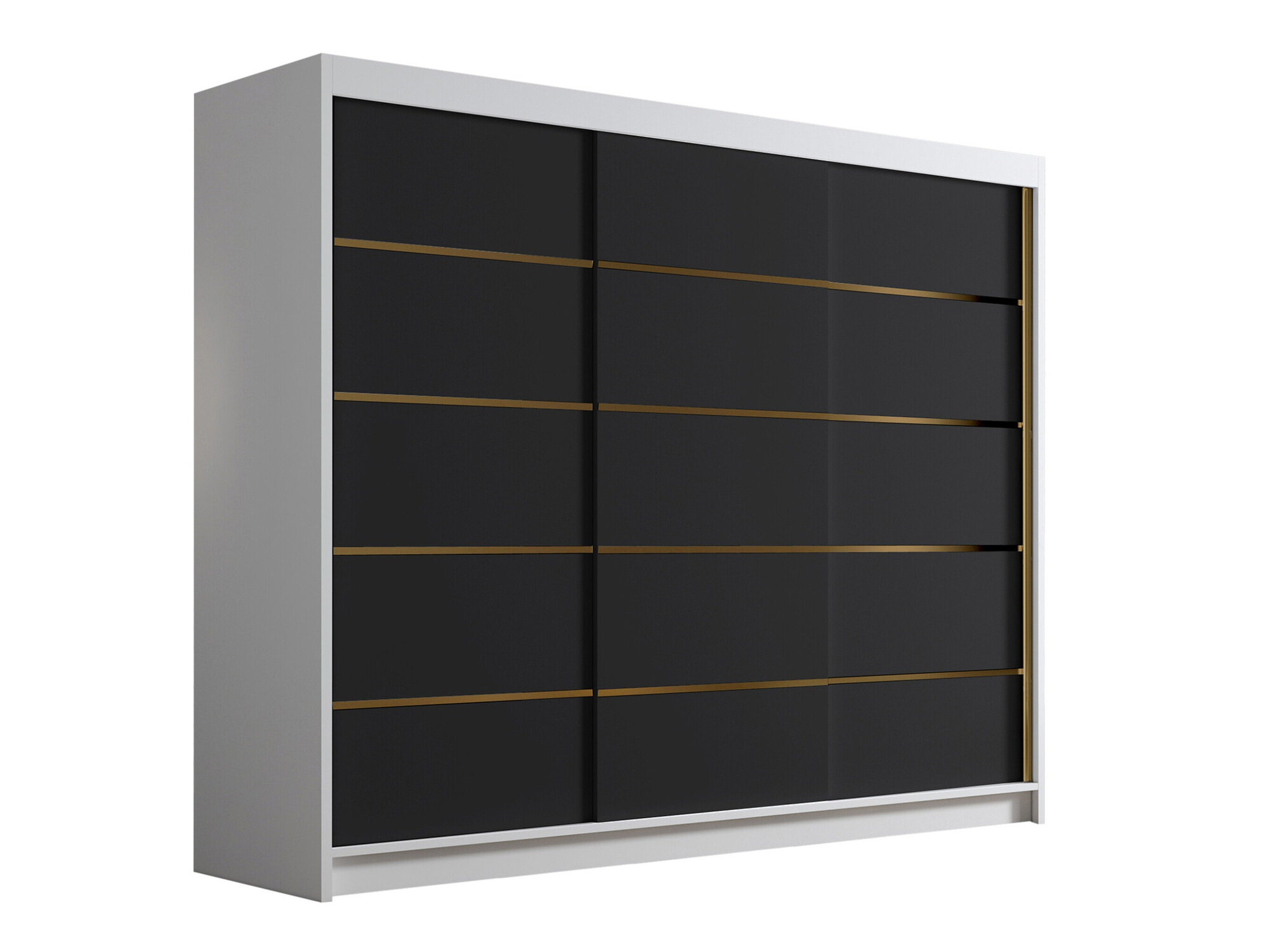 Wardrobe Closico Veltron II (White + Black)