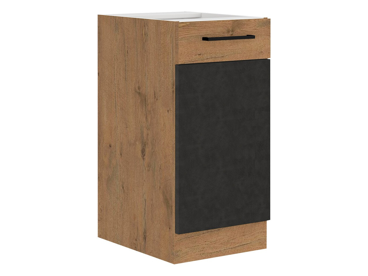 Modular cabinet with doors Wood Grey 120