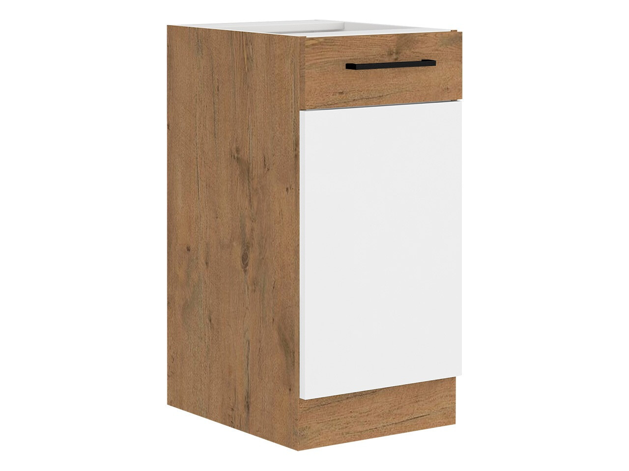 Modular cabinet with doors Wood White 120