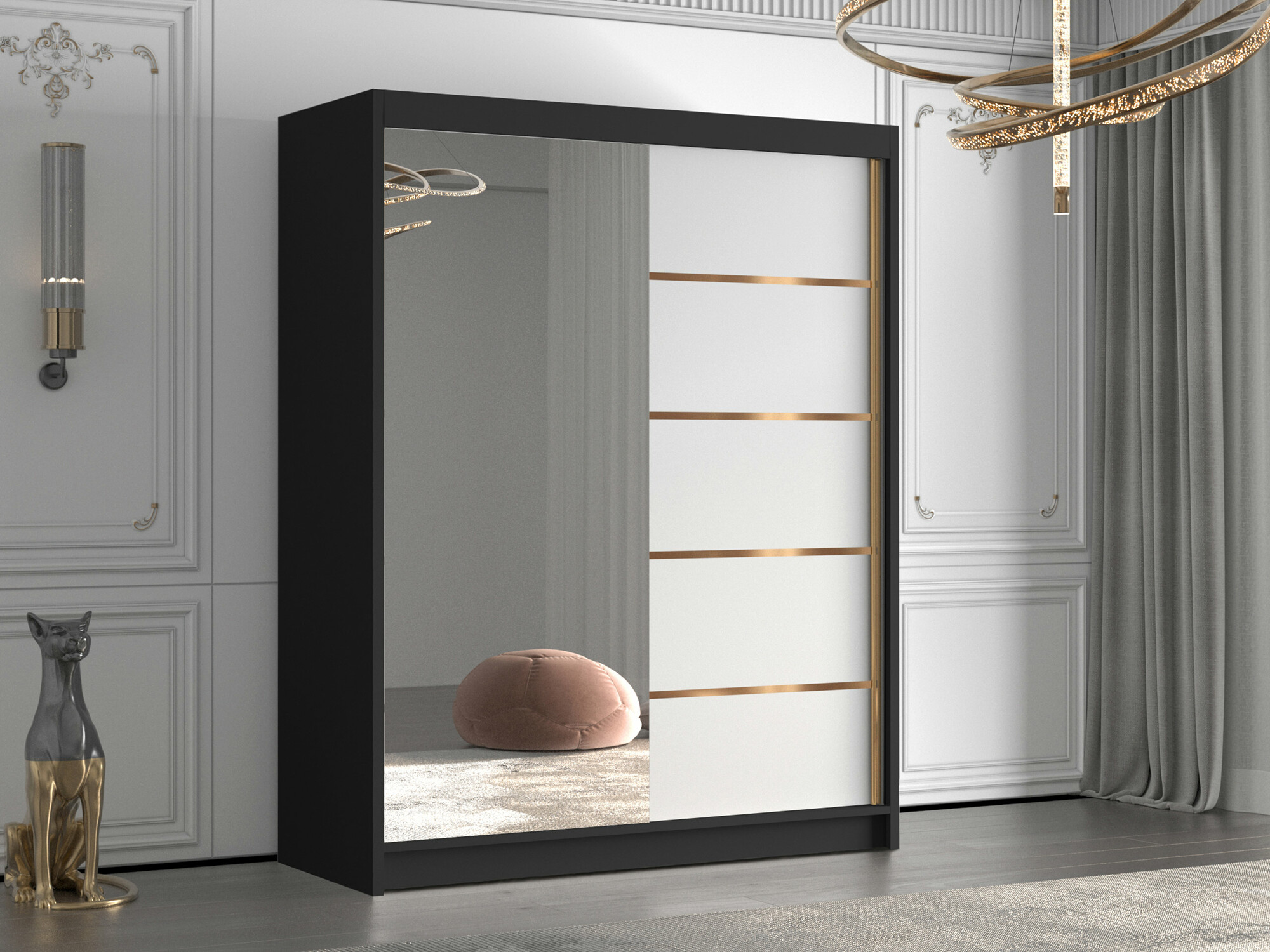 Wardrobe Closico Capsa III (Black +White)