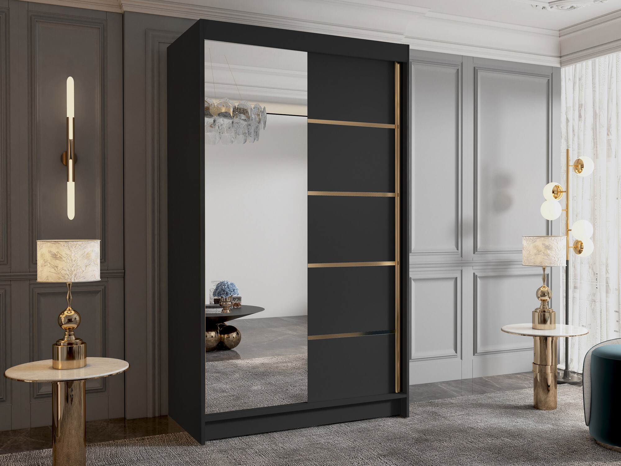 Wardrobe Closico Corden III (Black)