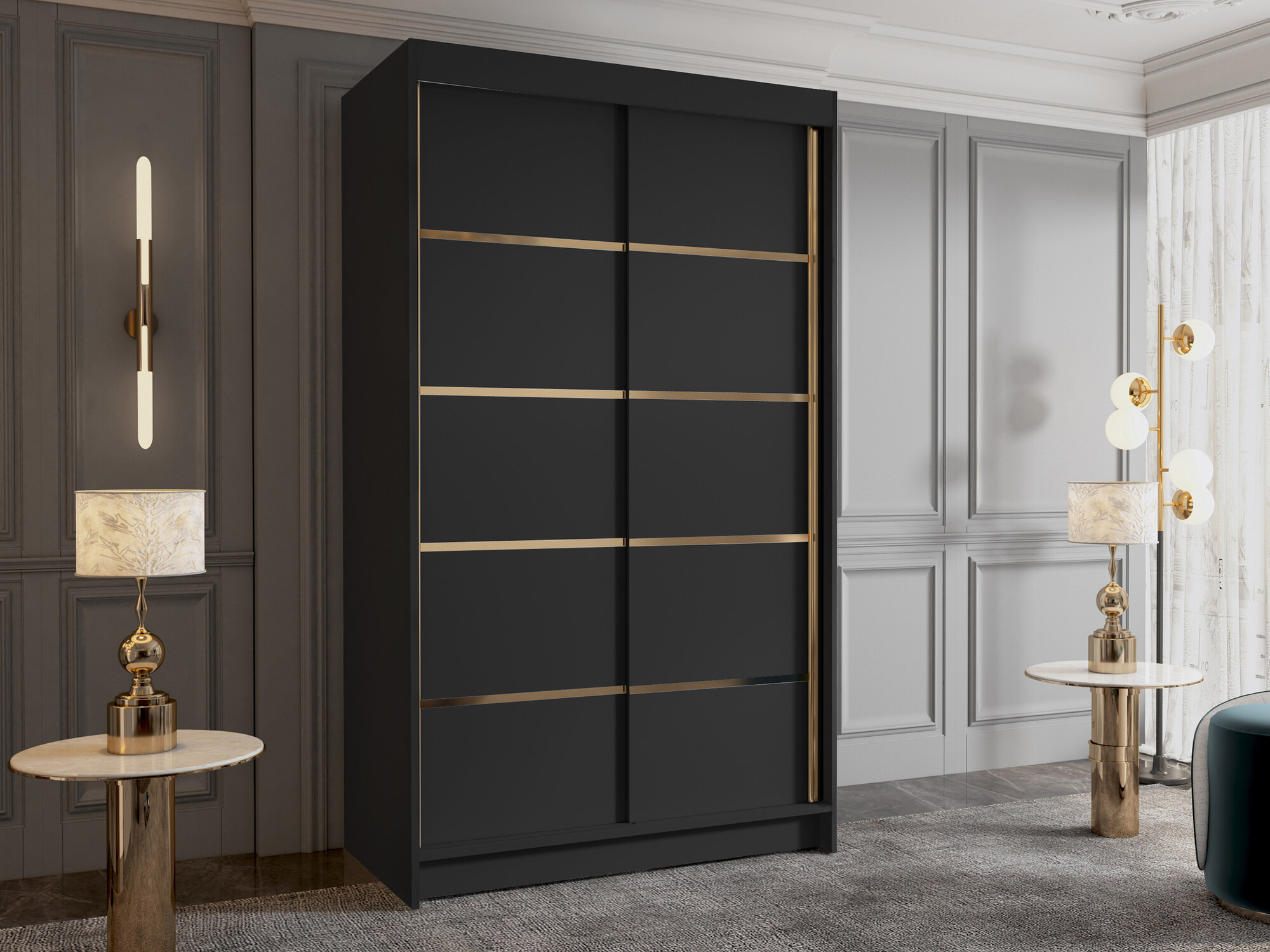 Wardrobe Closico Corden III (Black)