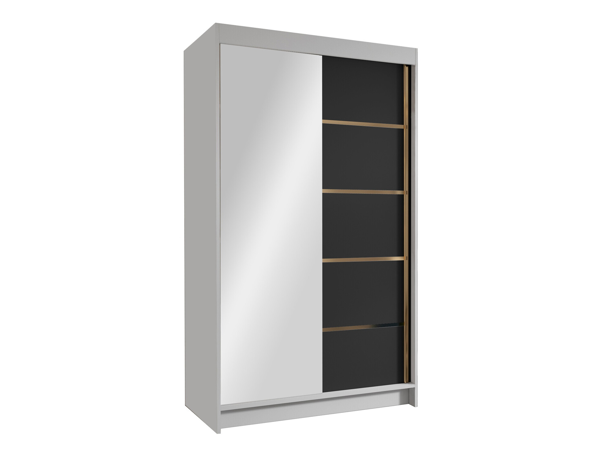Wardrobe Closico Corden III (White + Black)