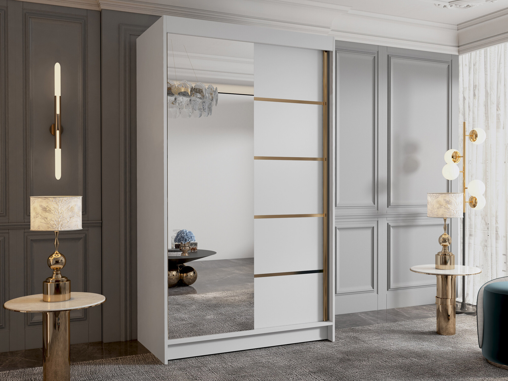 Wardrobe Closico Corden III (White)