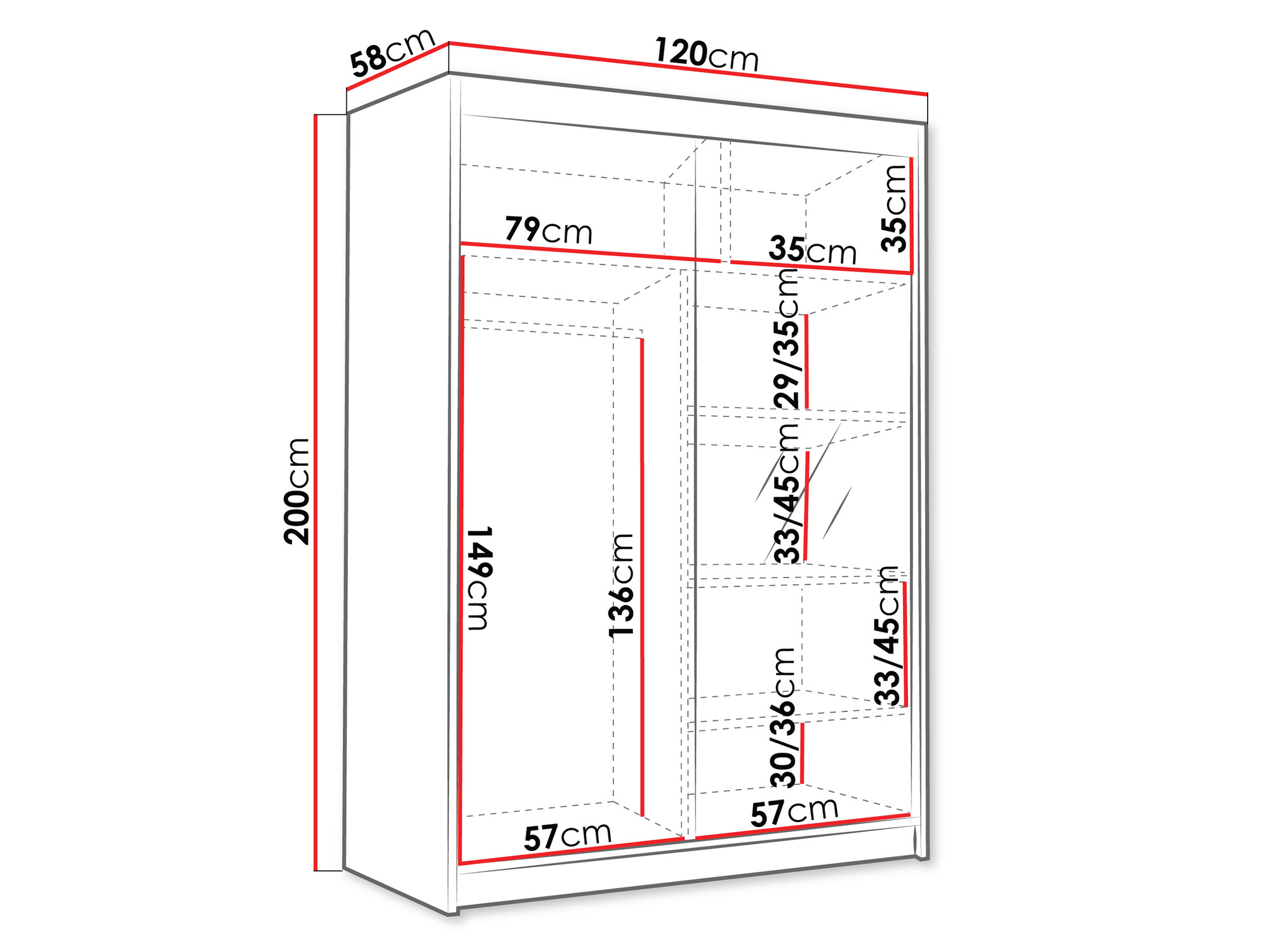 Wardrobe Closico Fornix III (Cashmere)