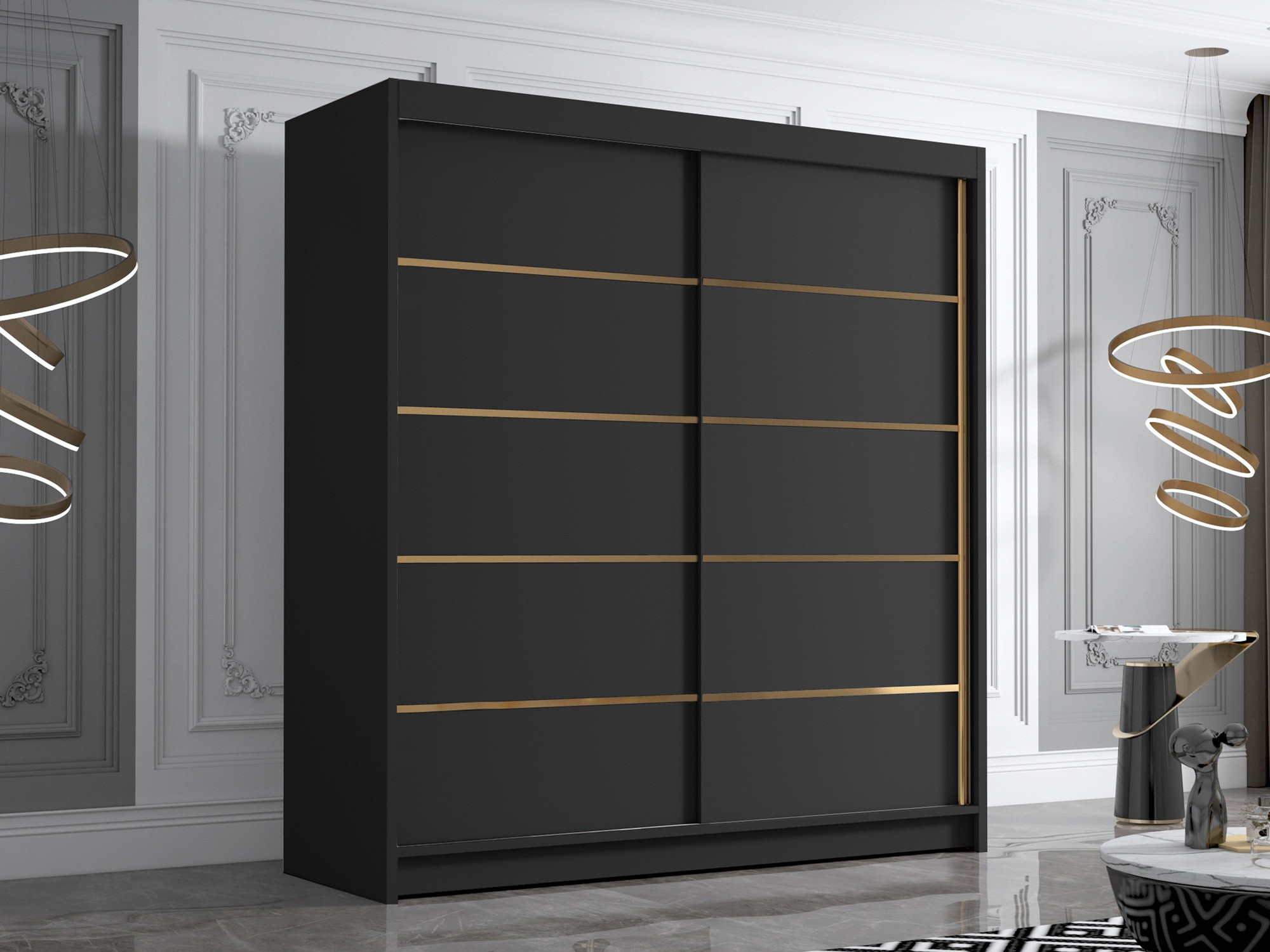 Wardrobe Closico Vallor III (Black)