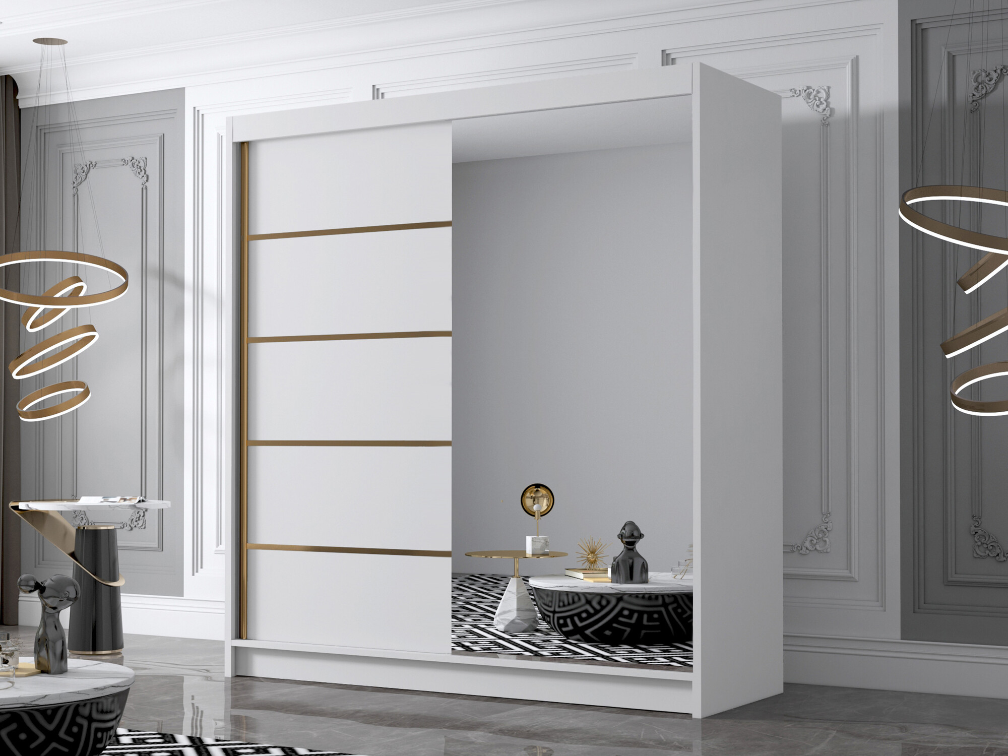 Wardrobe Closico Vallor III (White)