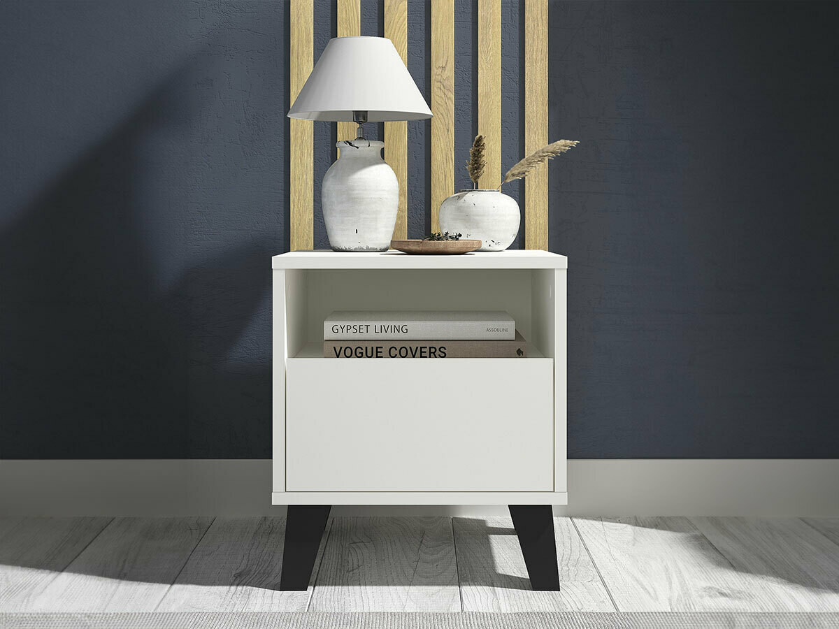 Bedside table Mandeville 123 (White)