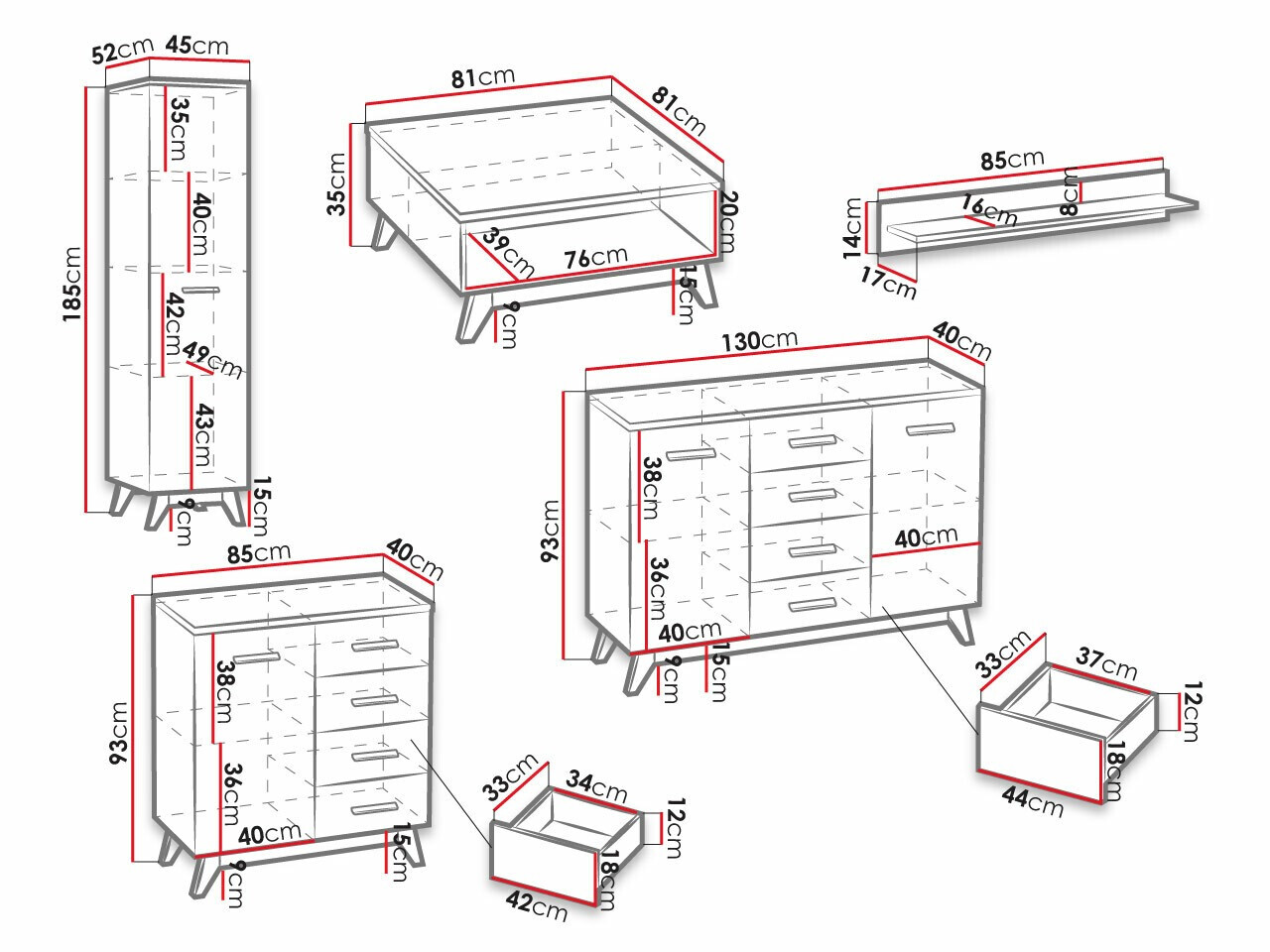 Living room set Sorvera 115