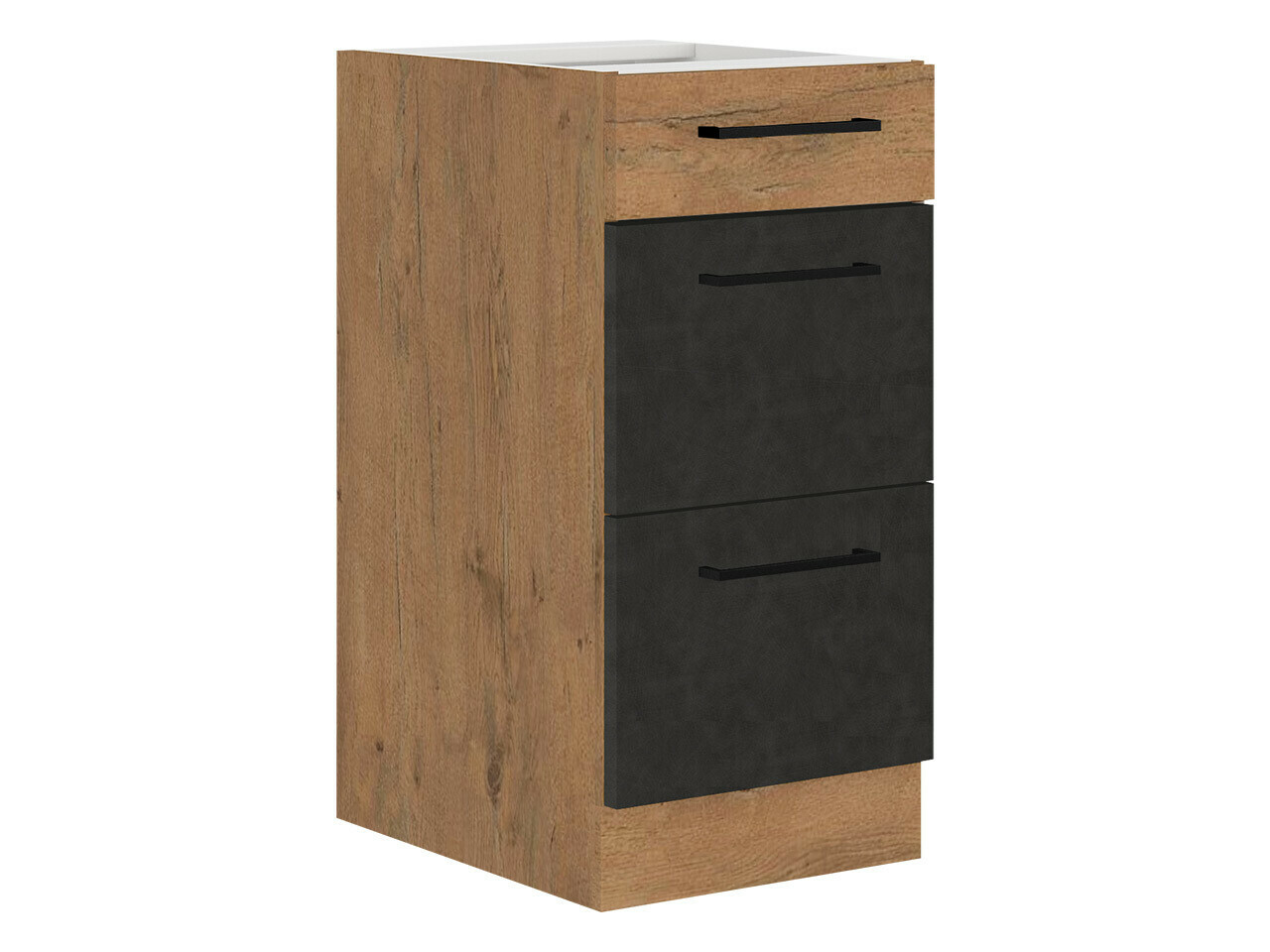 Modular cabinet with drawers Wood Grey 132