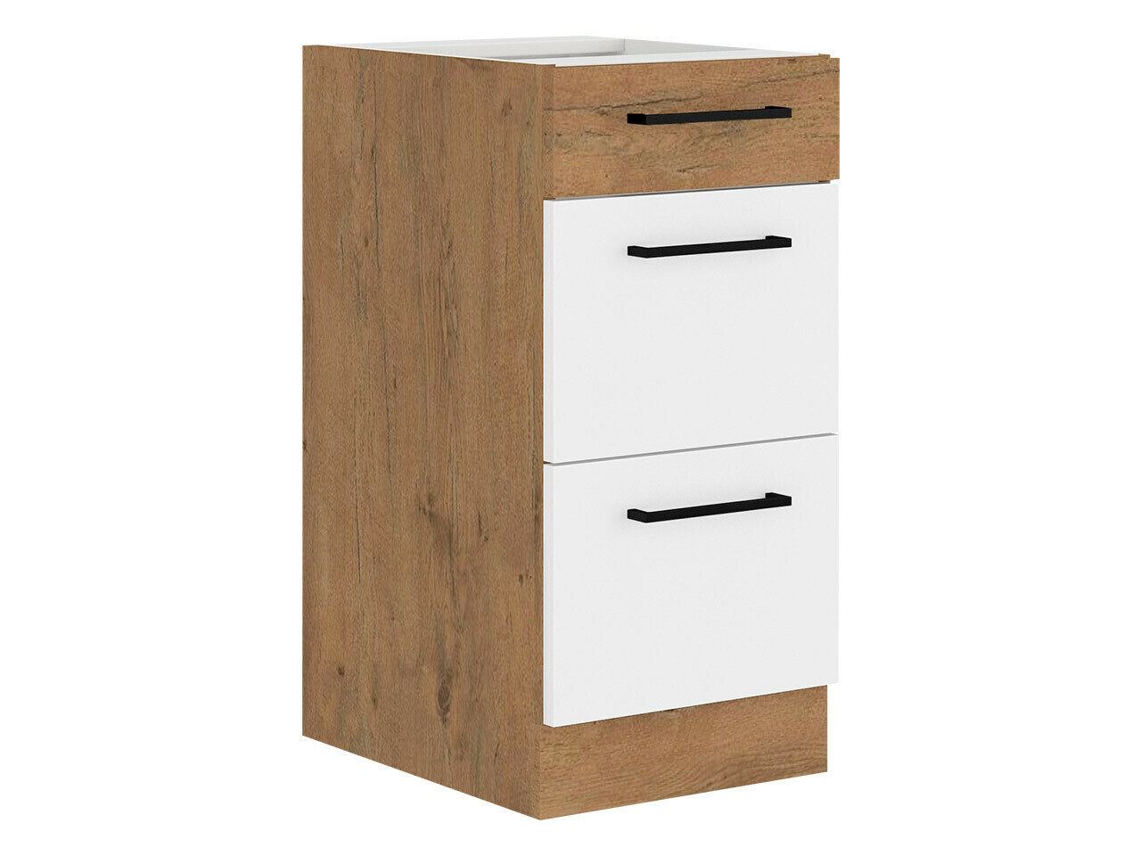 Modular cabinet with drawers Wood White 139