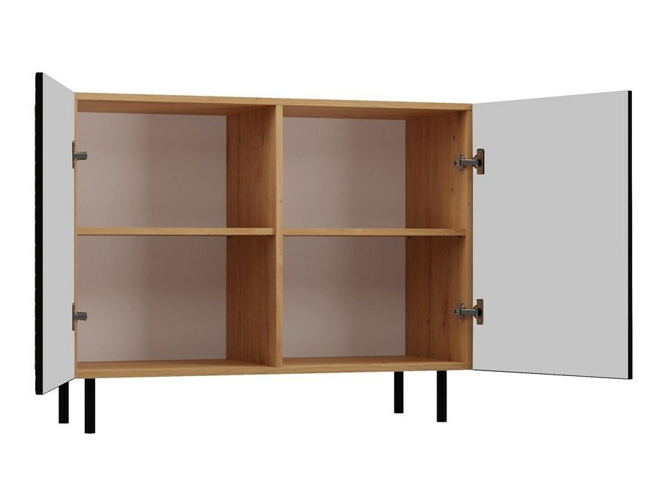 Sideboard Romseru 101 (Black + Artisan oak)