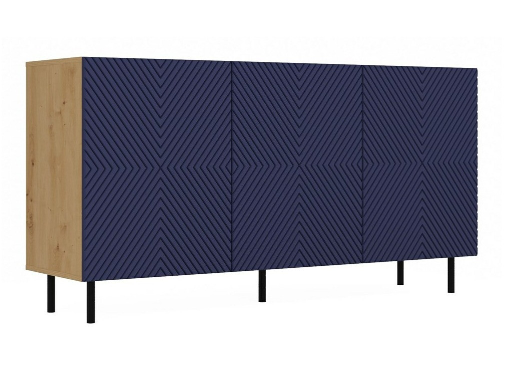 Sideboard Romseru 103 (Blue + Artisan oak)