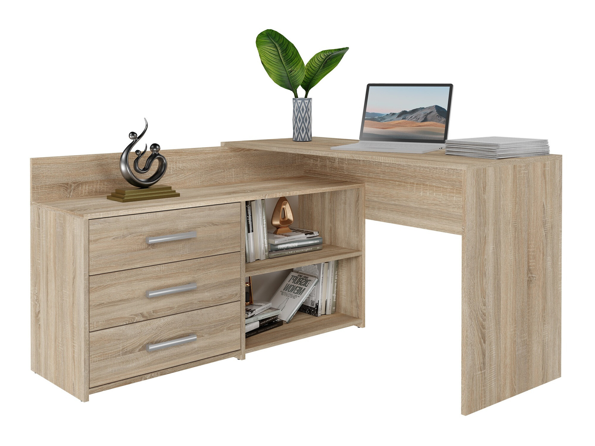Corner desk Mandeville 131 (Sonoma oak)