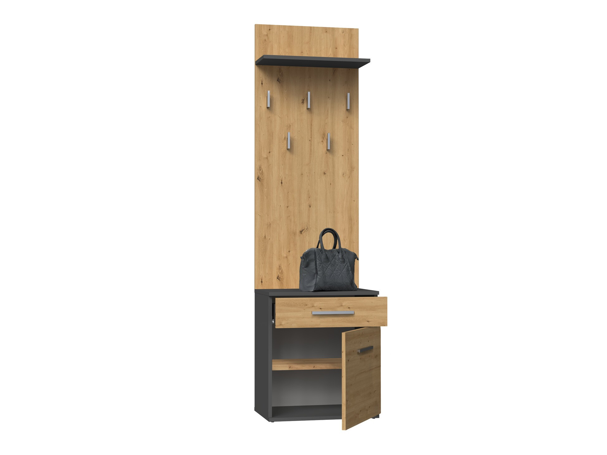 Hallway set Mandeville 129 (Artisan oak + Anthracite)