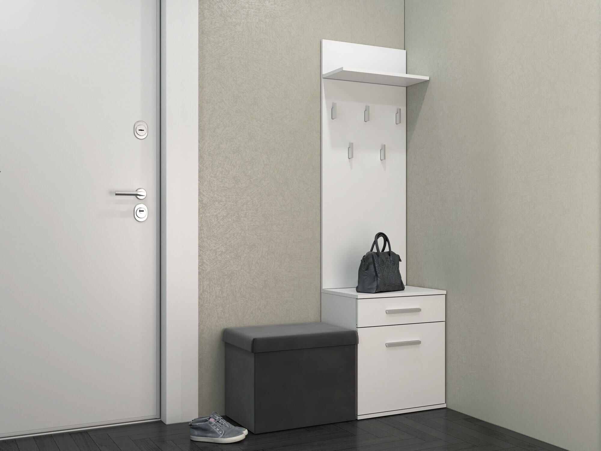 Hallway set Mandeville 129 (Matte white)