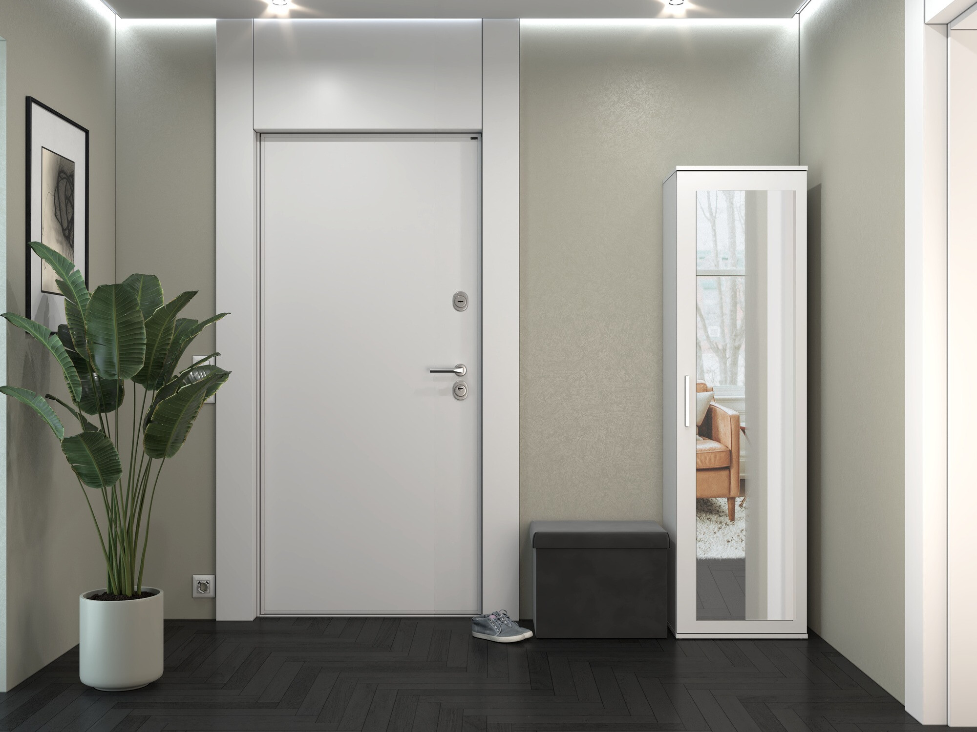 Wardrobe Mandeville 127 (Matt white)