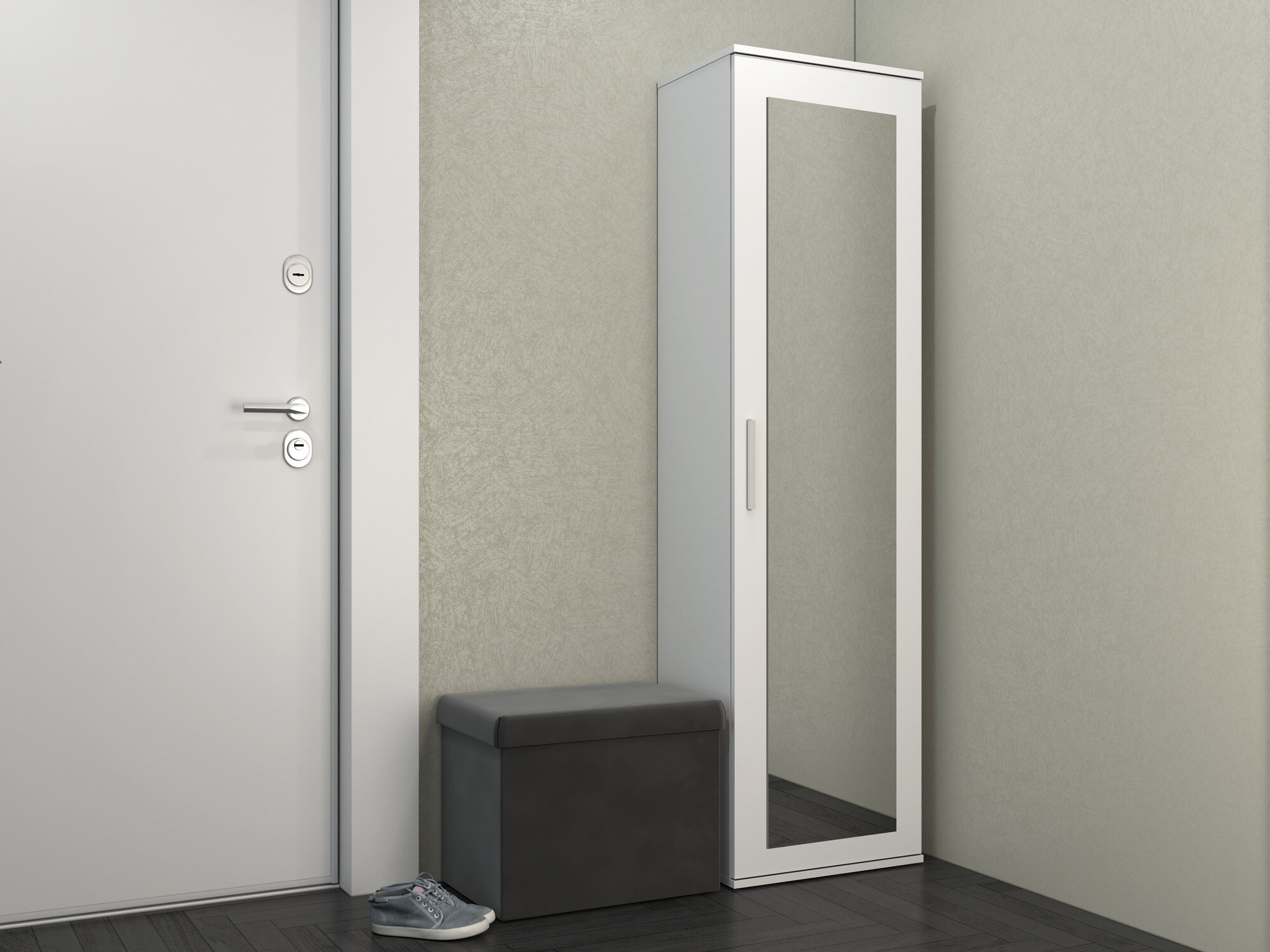 Wardrobe Mandeville 127 (Matte white)