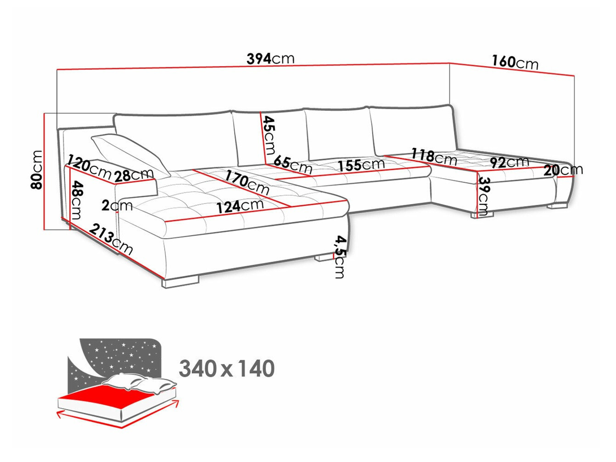 Corner sofa Comfivo 106 (Kronos 09 + Paros 05)