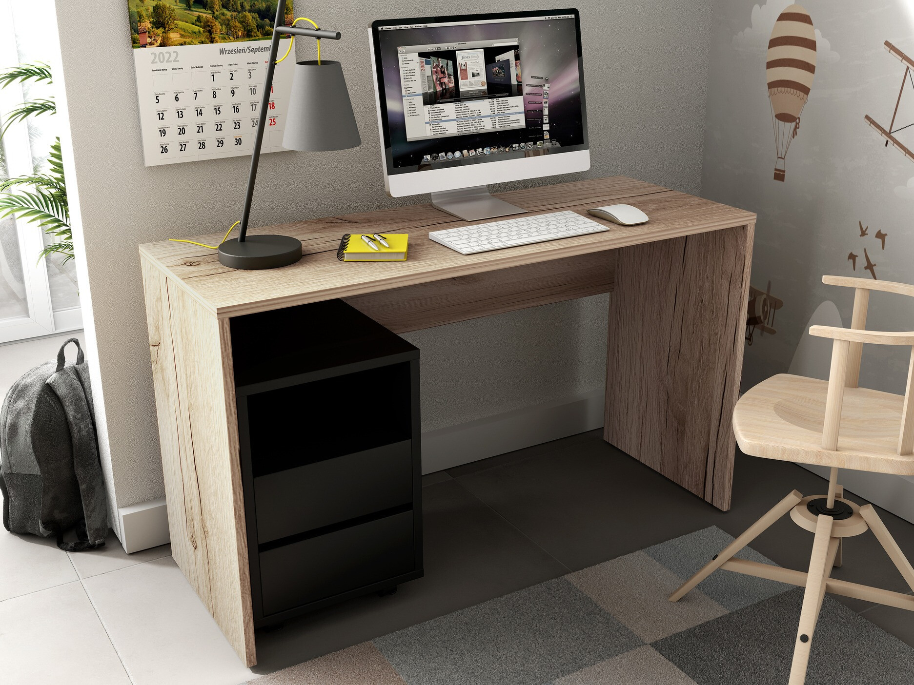 Desk Austin 345 (Light oak)