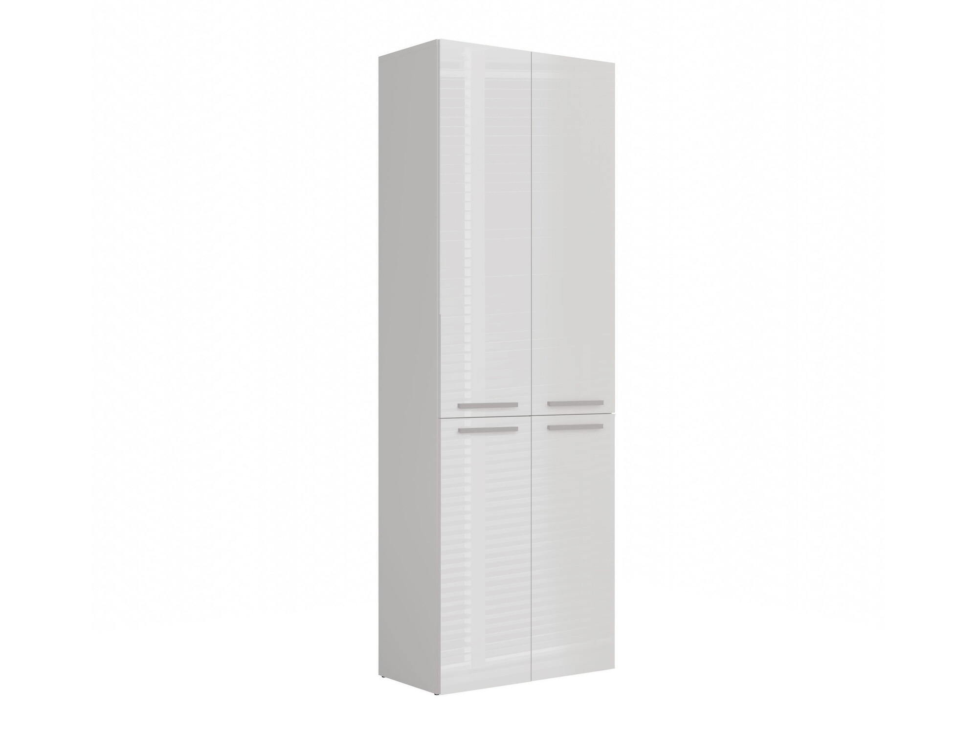 Freestanding bathroom cabinet Nolmaru 100 (White + Glossy white)