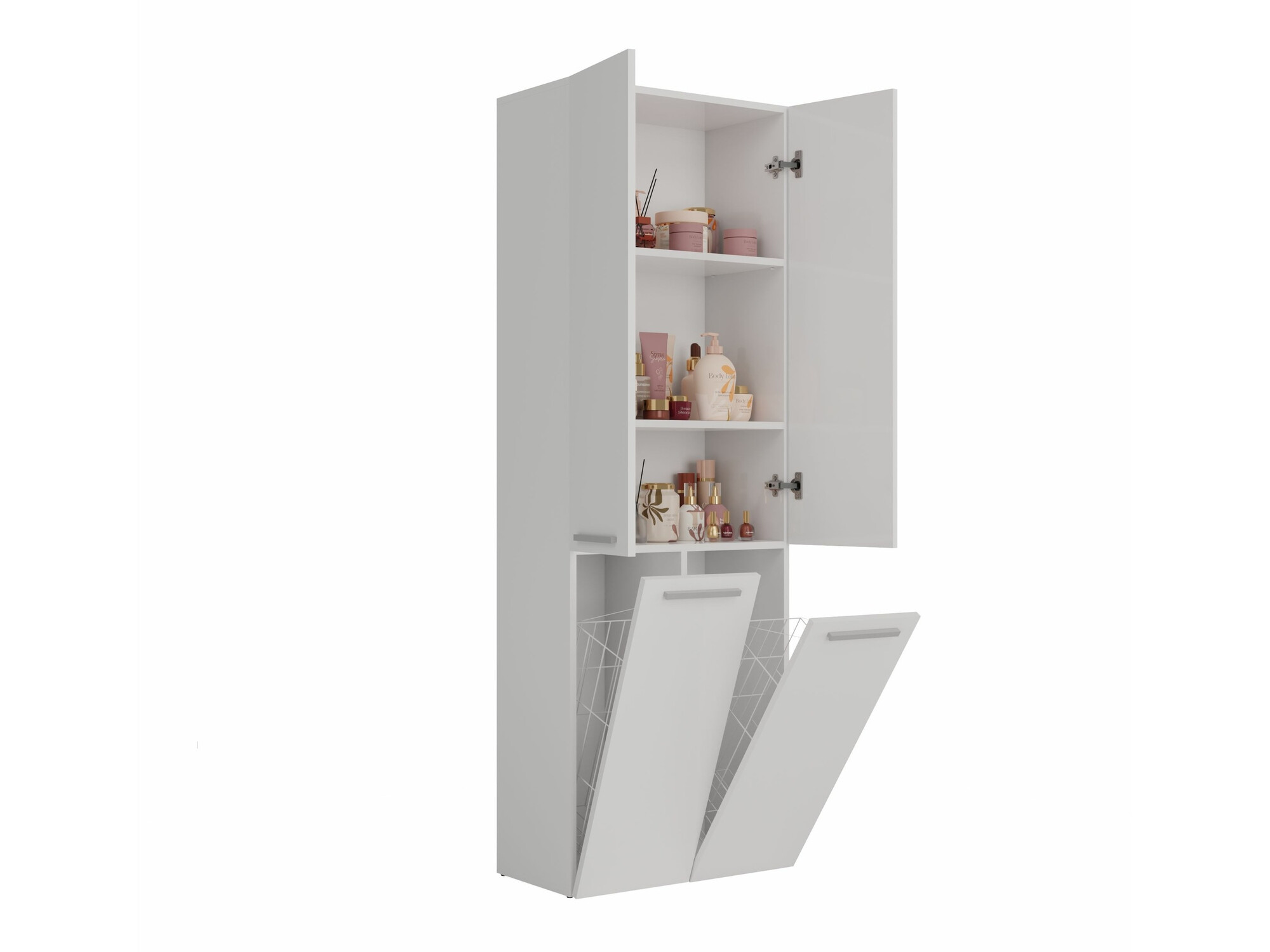 Freestanding bathroom cabinet Nolmaru 102 (White)
