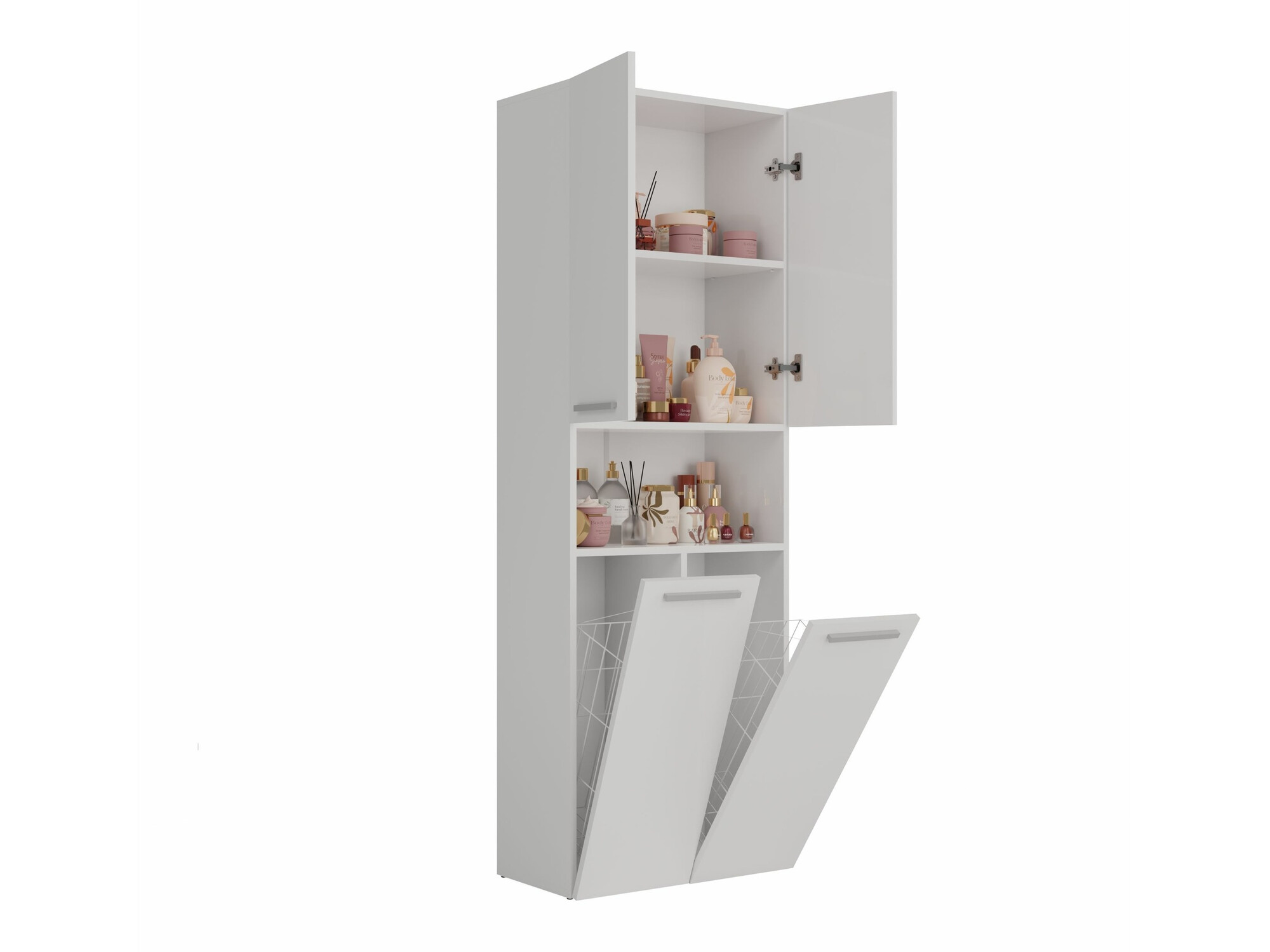 Freestanding bathroom cabinet Nolmaru 103 (White)