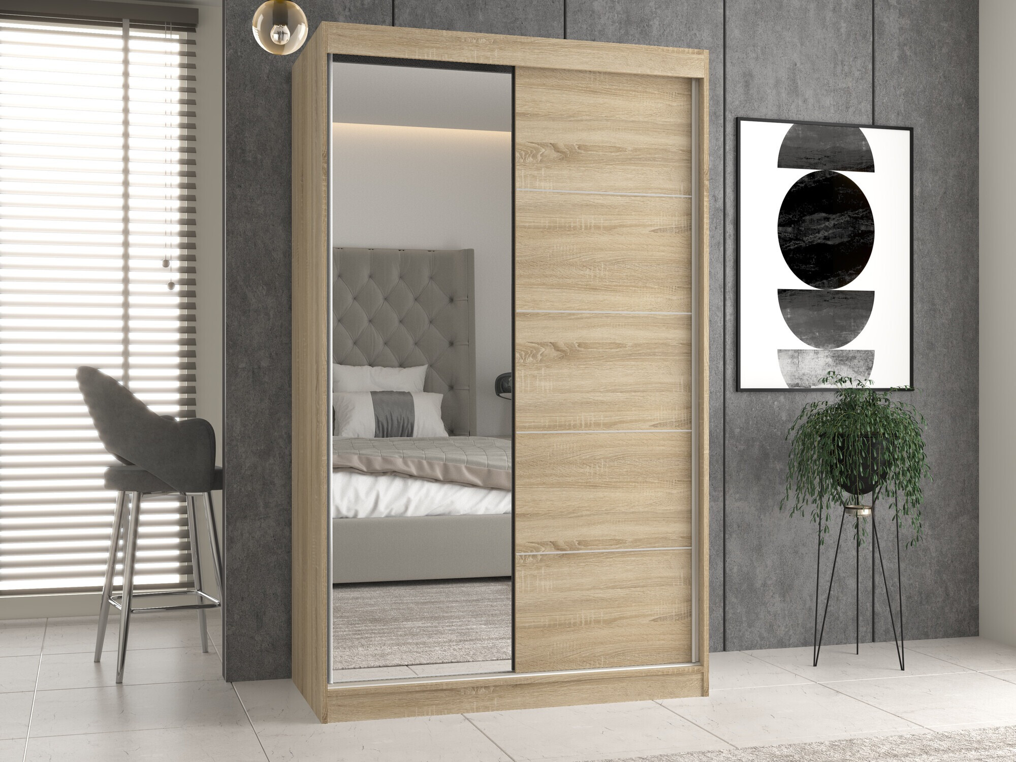 Wardrobe Mandeville 157 (Sonoma oak)