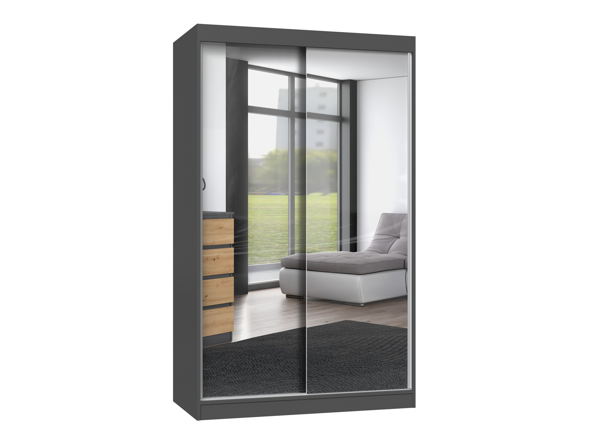 Wardrobe Mandeville 158 (Anthracite)