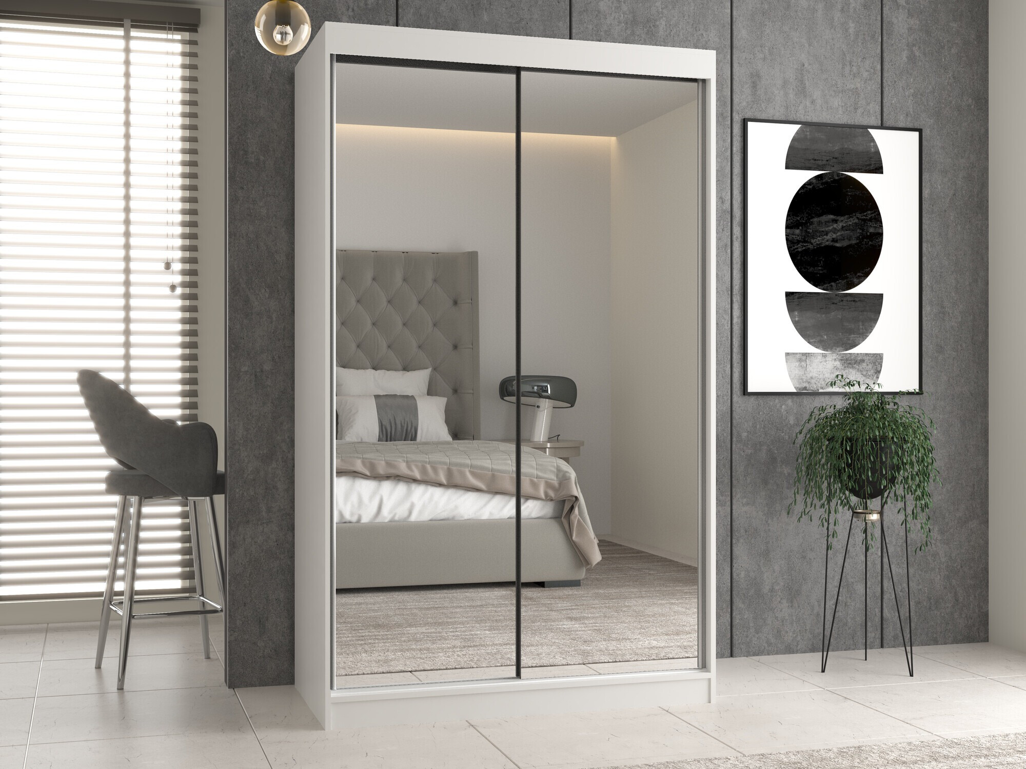Wardrobe Mandeville 158 (White)