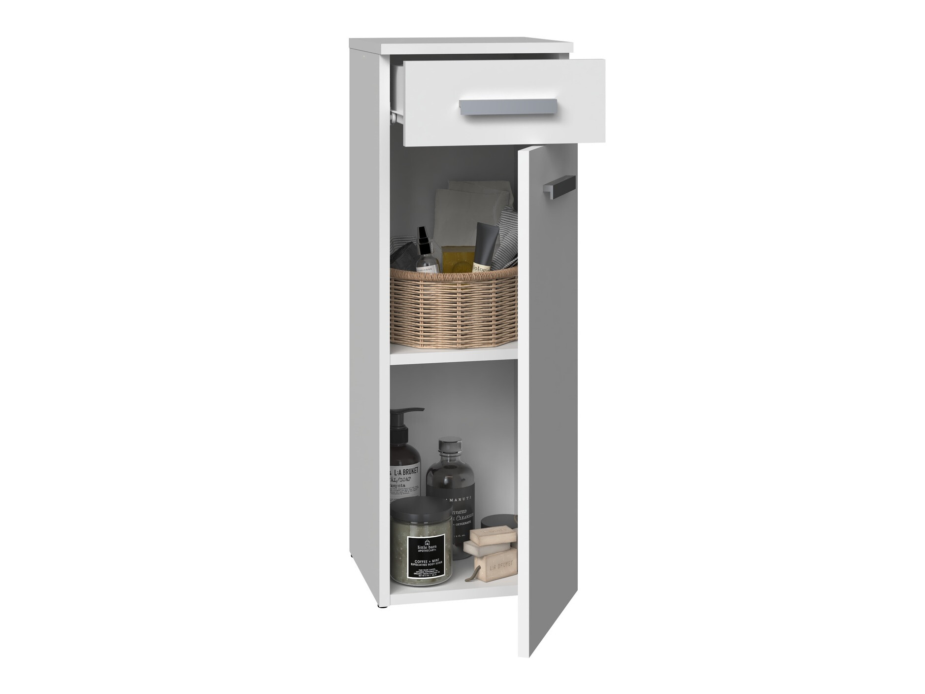 Freestanding bathroom cabinet Nolmaru 109 (White)