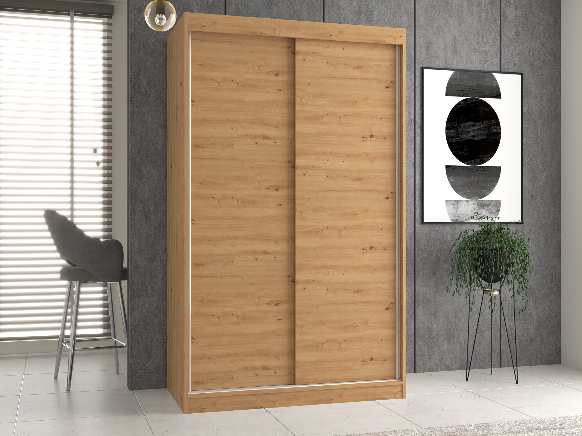 Wardrobe Mandeville 159 (Artisan oak)