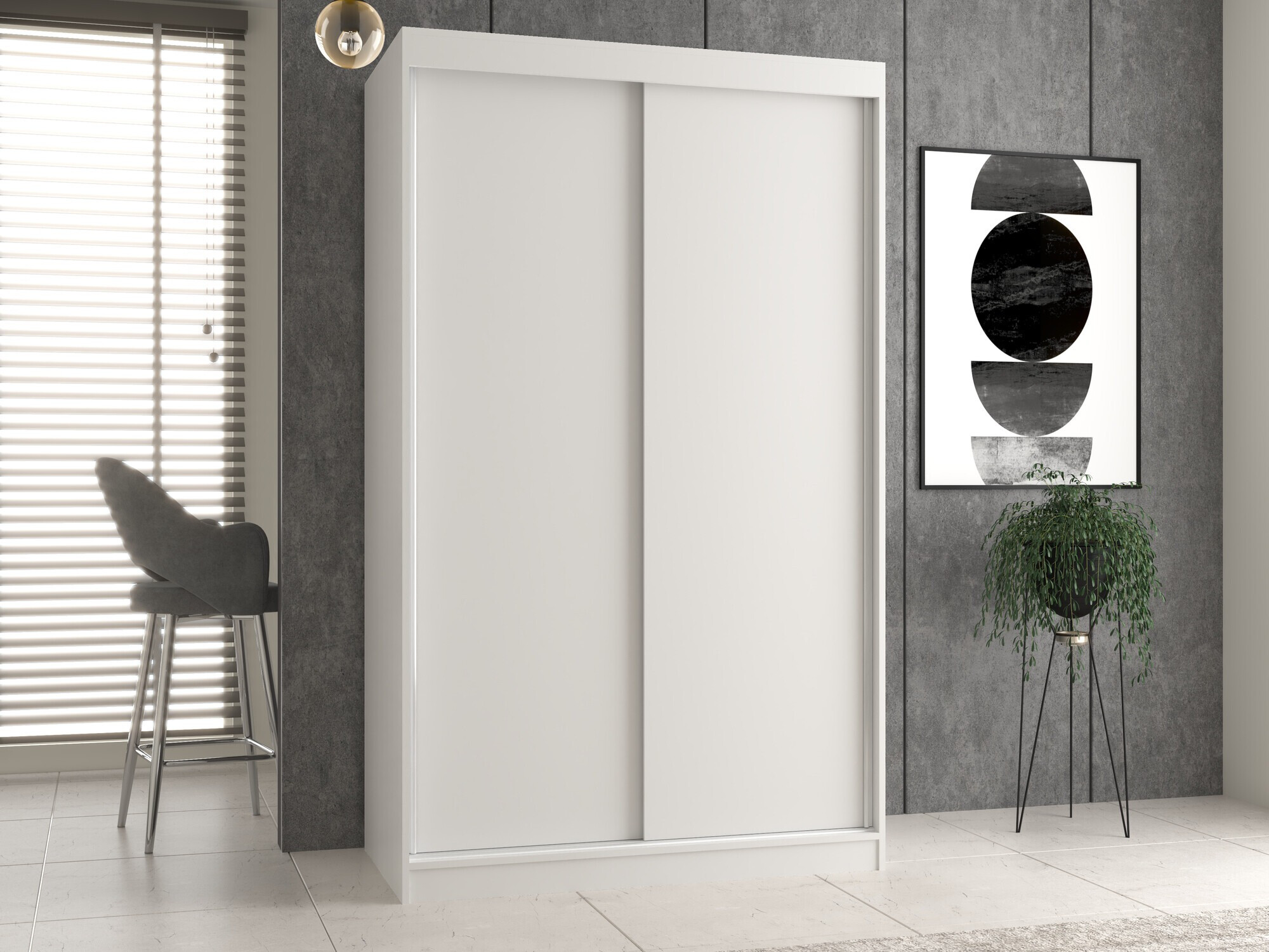 Wardrobe Mandeville 159 (White)