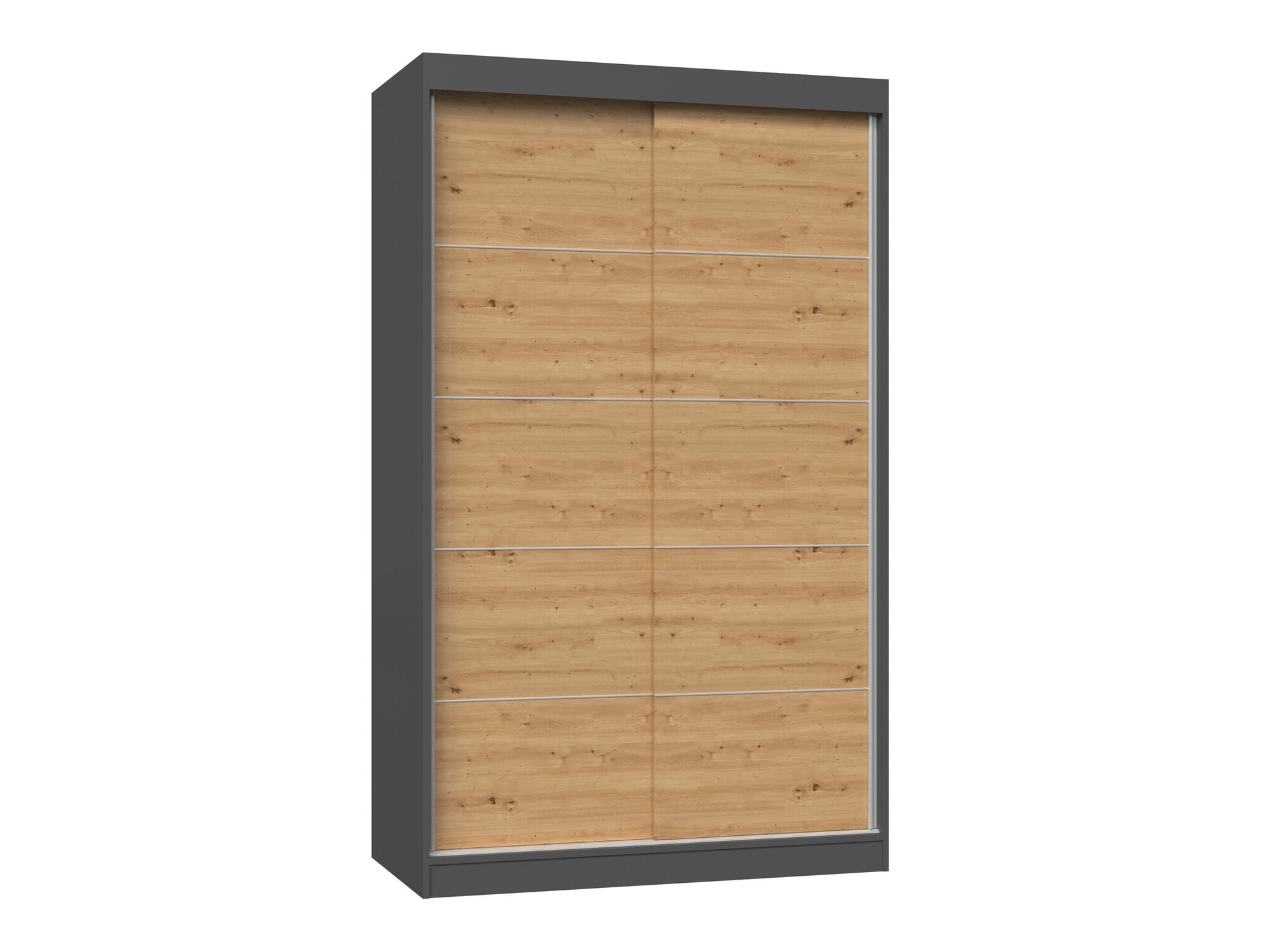 Wardrobe Mandeville 164 (Anthracite + Artisan oak)