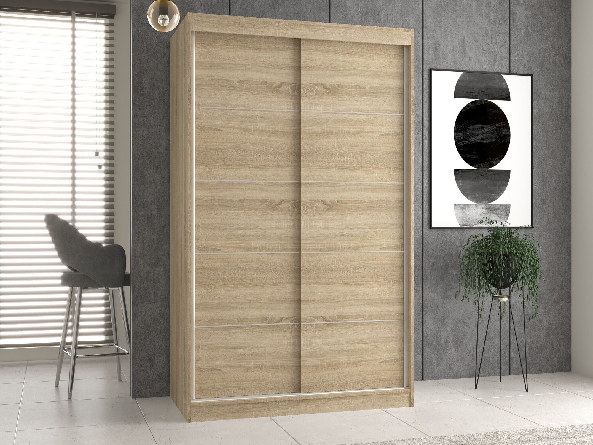 Wardrobe Mandeville 164 (Sonoma oak)