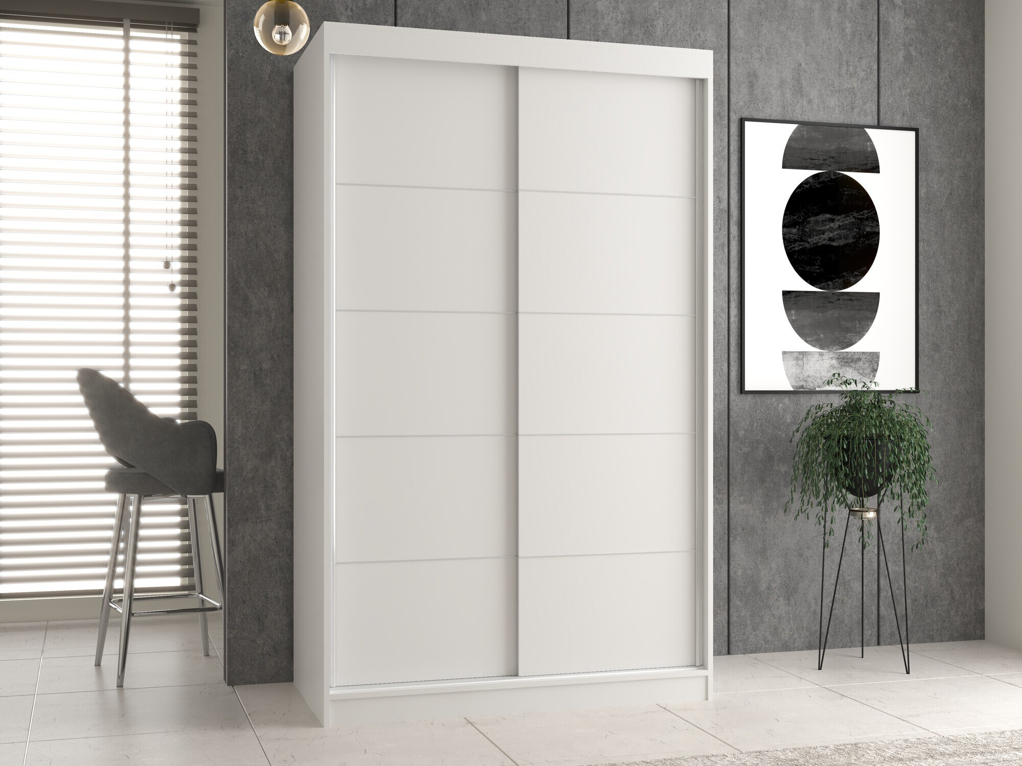 Wardrobe Mandeville 164 (White)