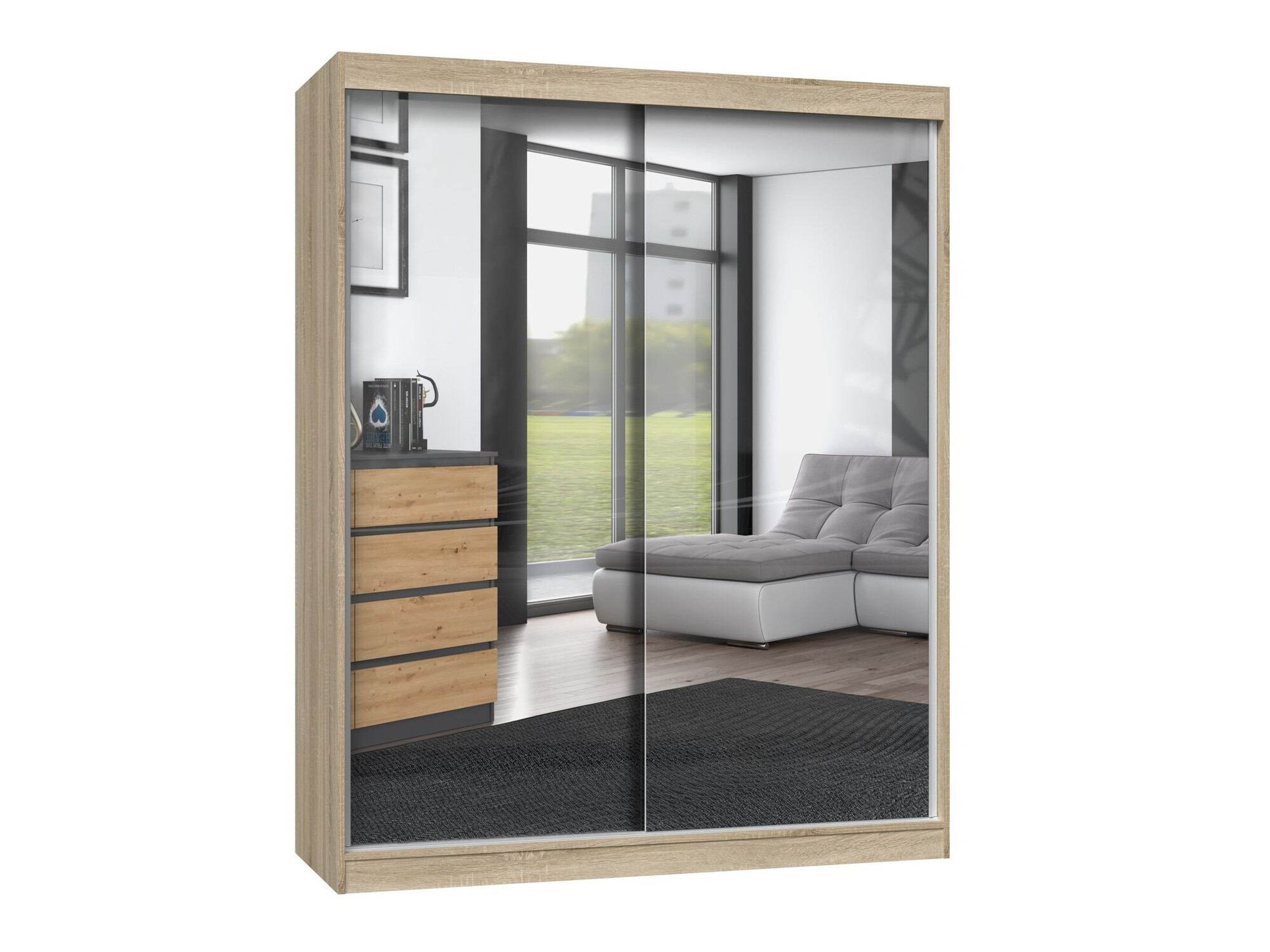 Wardrobe Mandeville 165 (Sonoma oak)