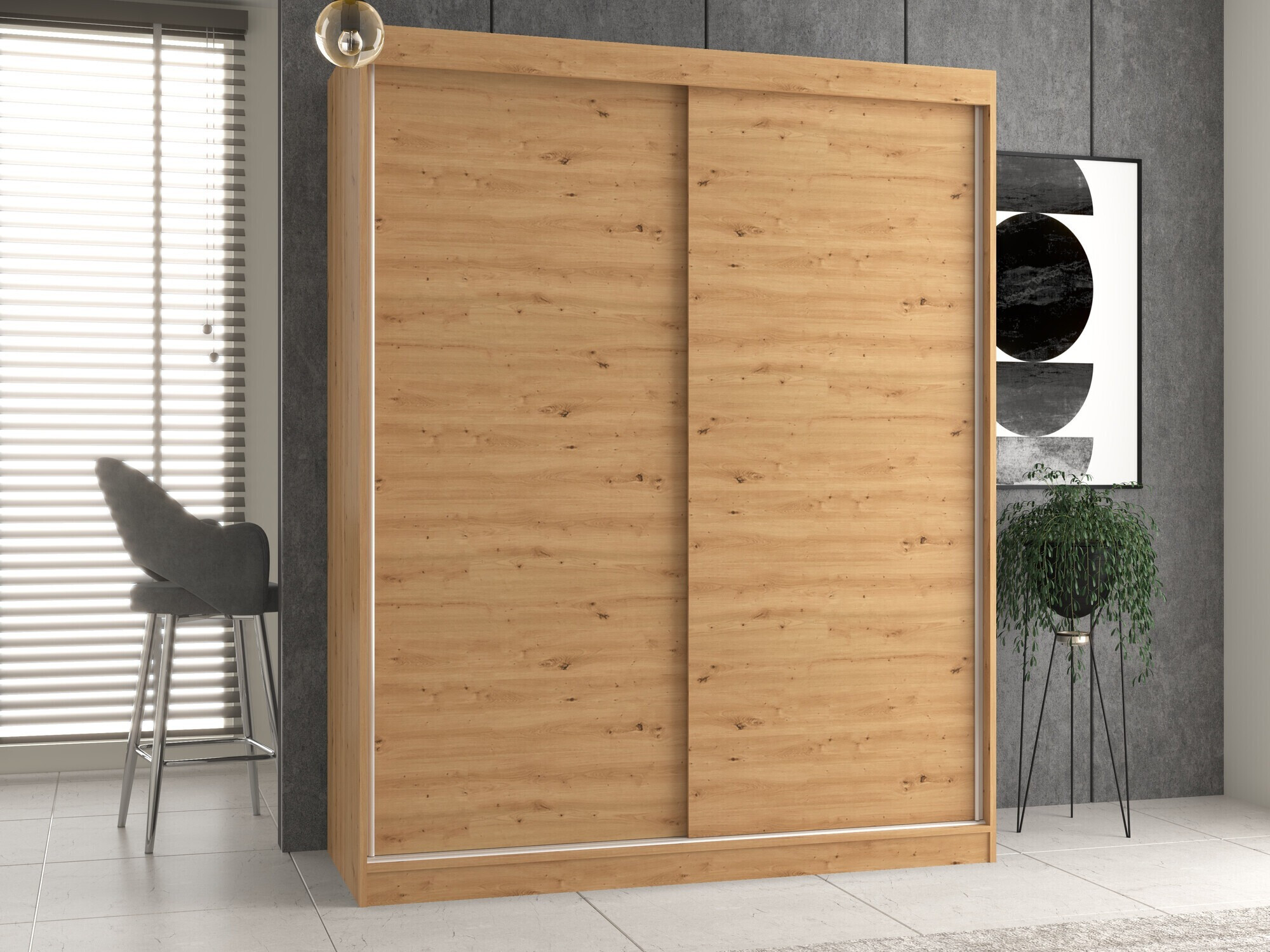 Wardrobe Mandeville 167 (Artisan oak)