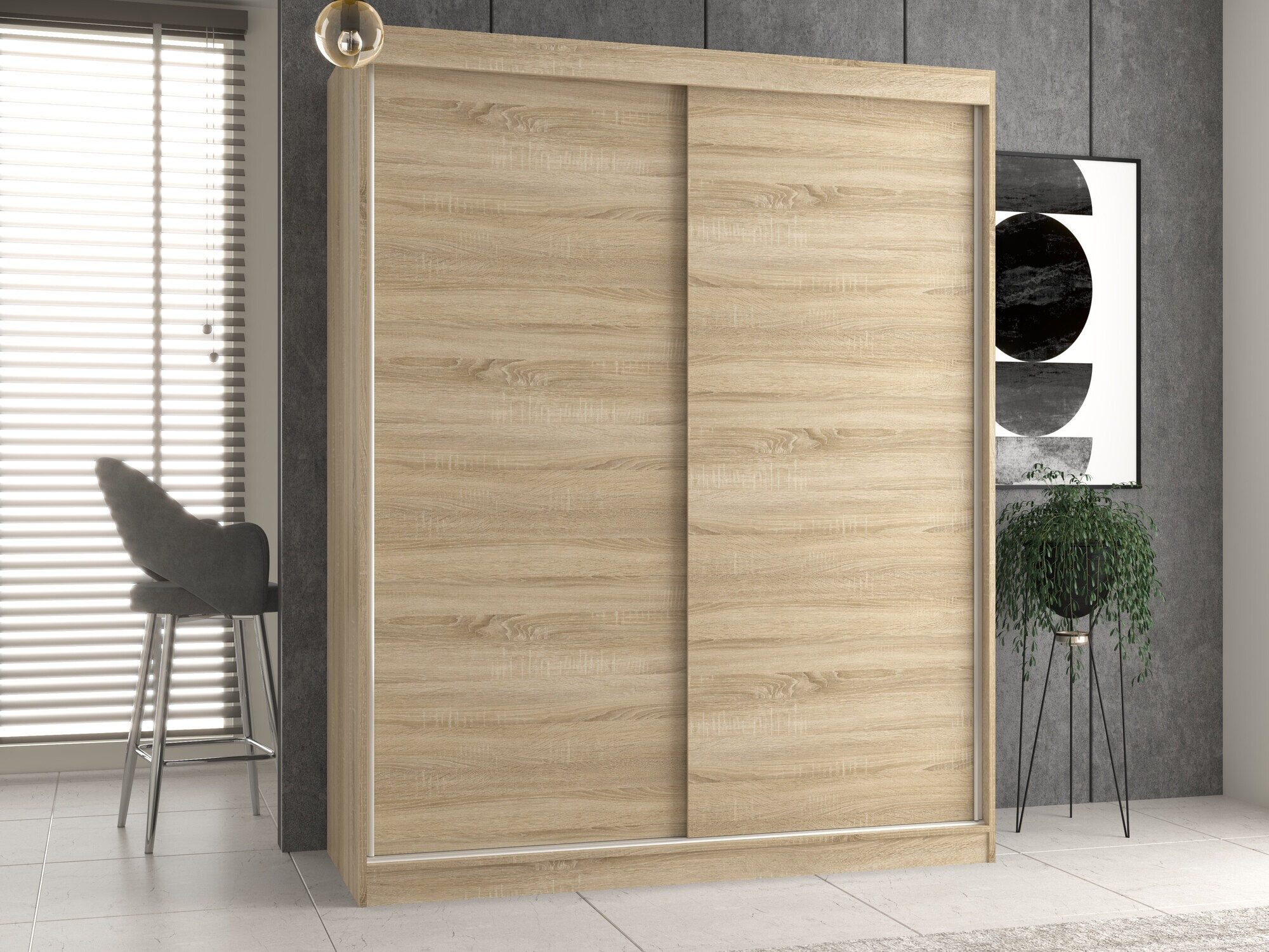 Wardrobe Mandeville 167 (Sonoma oak)