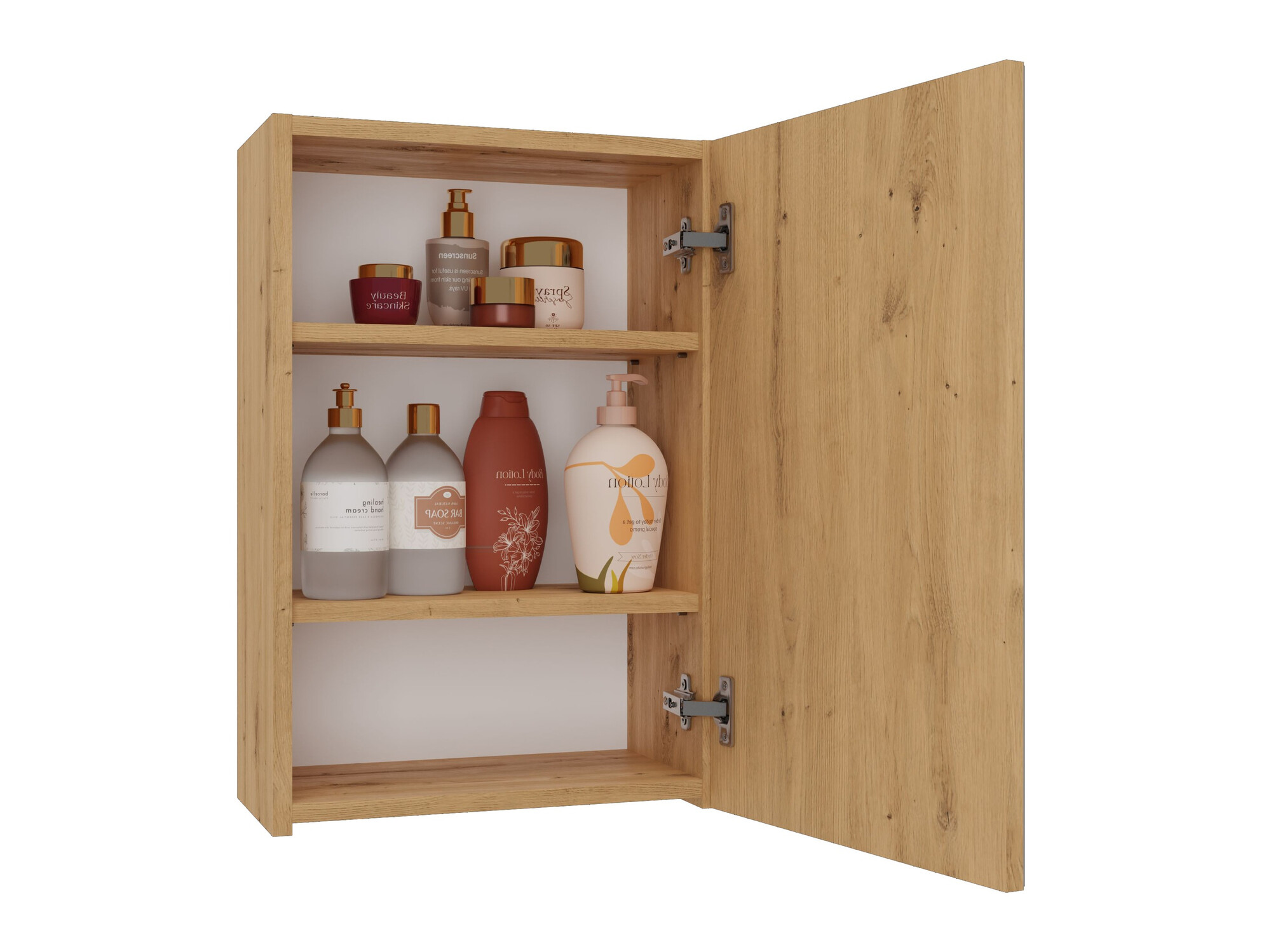 Bathroom mirror cabinet Balelbo 100 (Artisan oak)