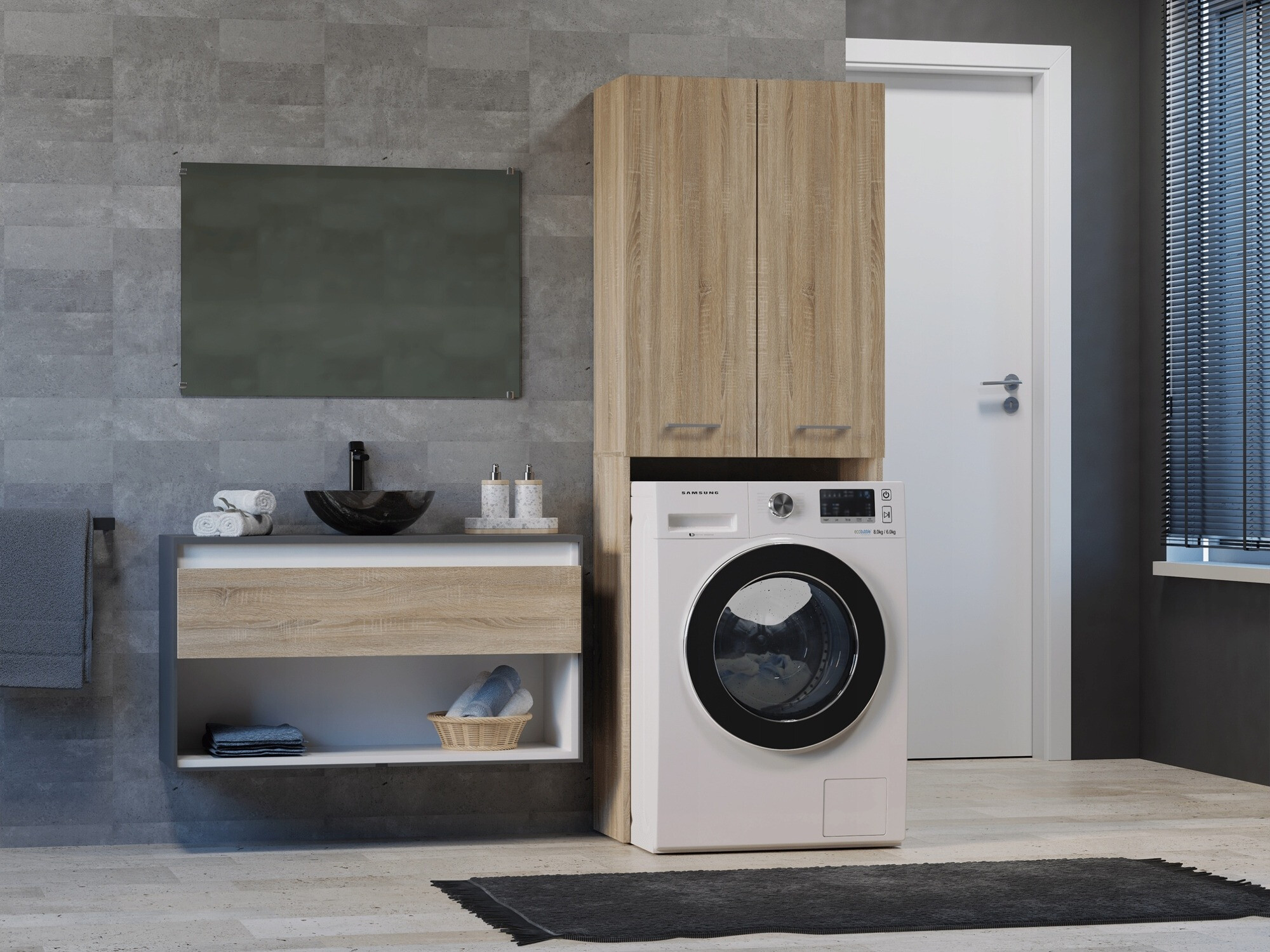 Bathroom shelf Balelbo 103 (Sonoma oak)