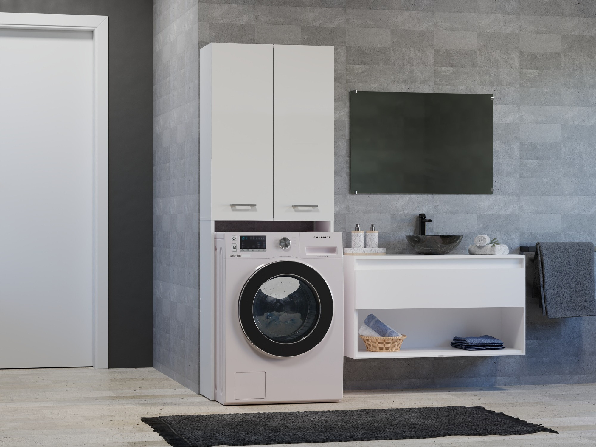 Bathroom shelf Balelbo 103 (White)