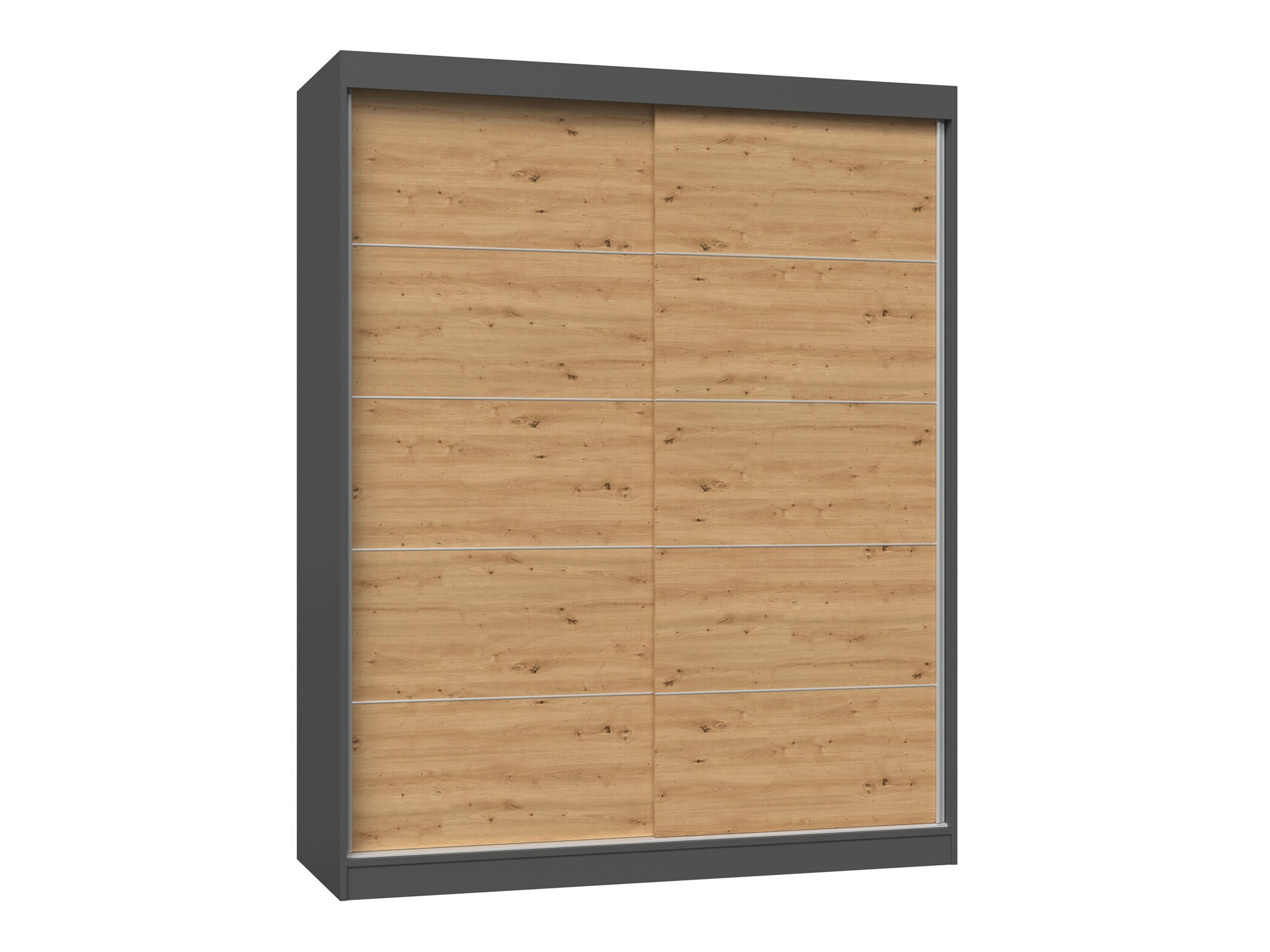 Wardrobe Mandeville 177 (Anthracite + Artisan oak)