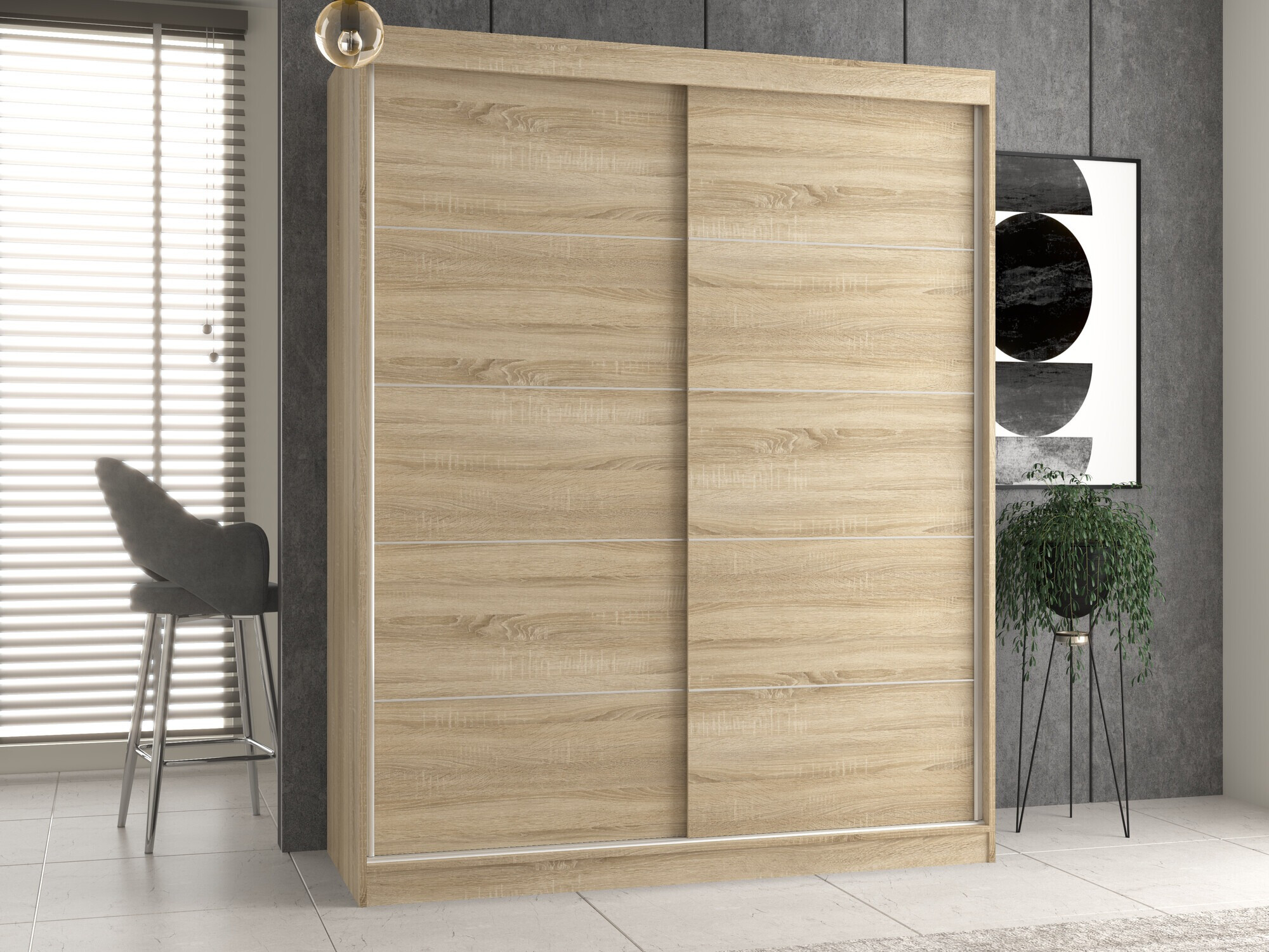 Wardrobe Mandeville 177 (Sonoma oak)