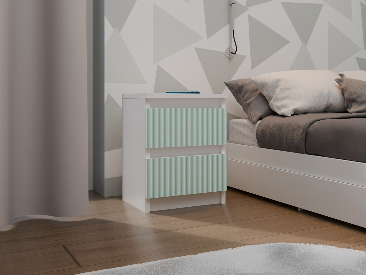 Bedside table Mortore 103 (Light mint)
